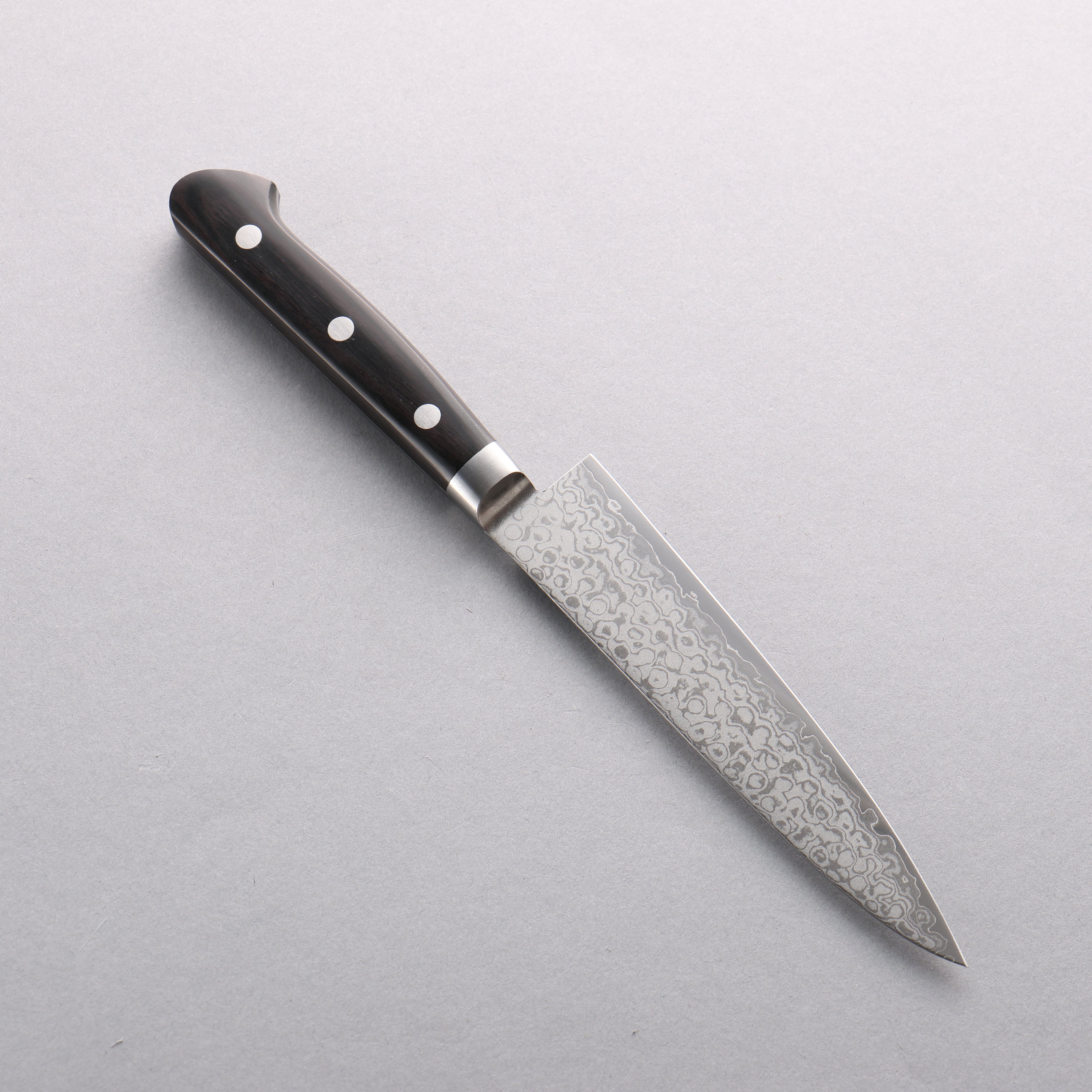 Seisuke VG10 8 Layer Damascus Migaki Petty-Utility 135mm Black Pakkawood Handle - Seisuke Knife