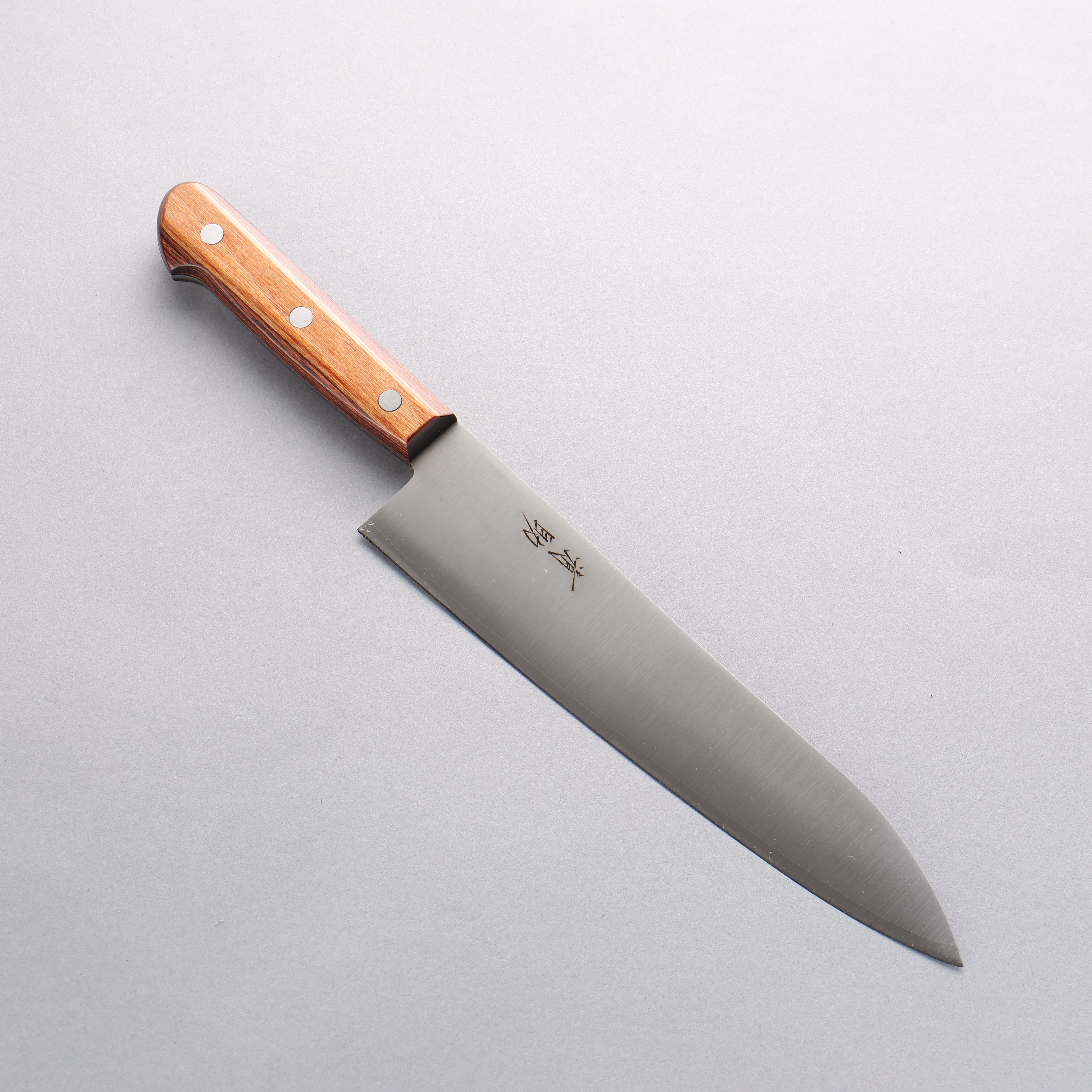 Seisuke SLD Migaki Polish Finish Gyuto 210mm Light Brown Pakka wood Ha