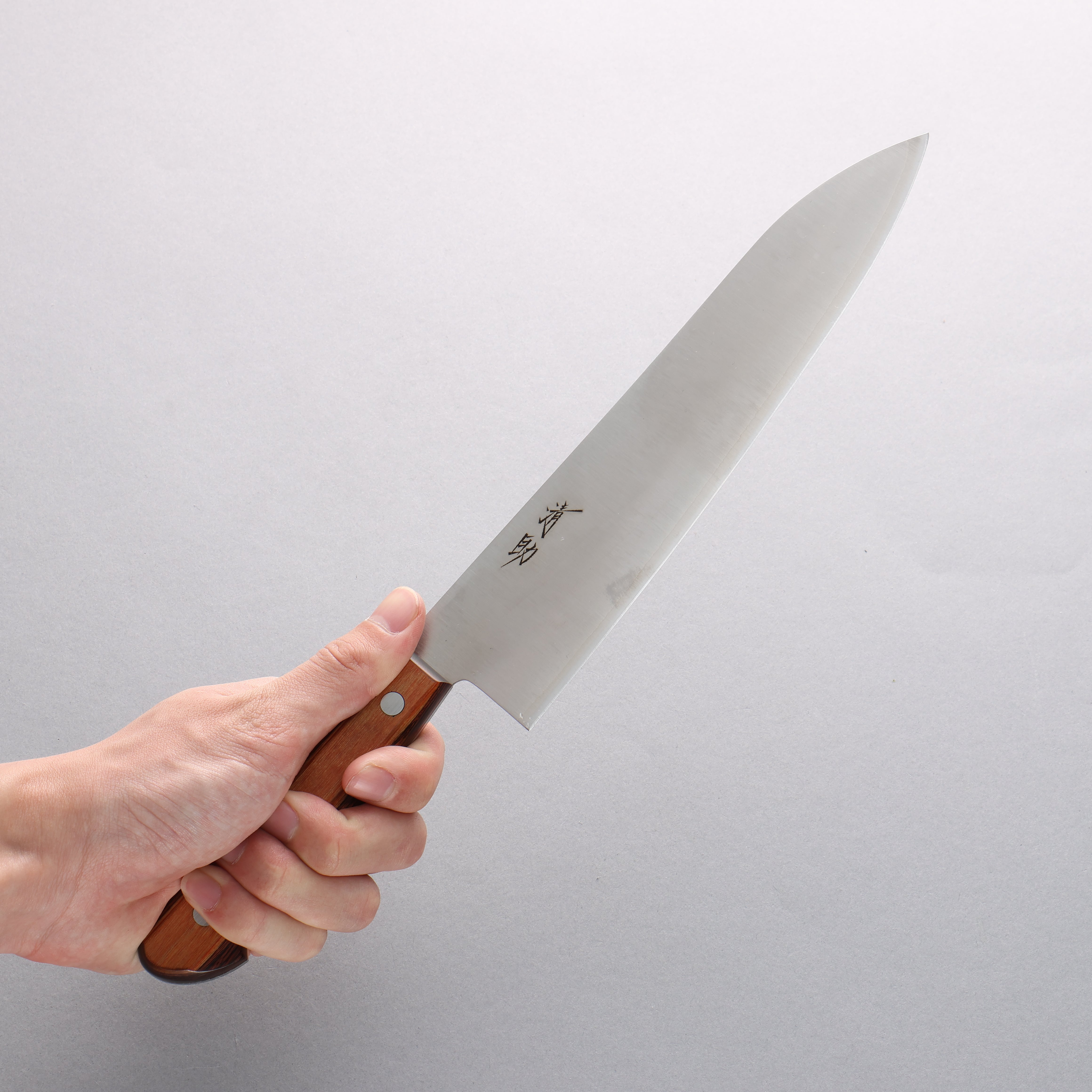 Seisuke SLD Migaki Polish Finish Gyuto 210mm Light Brown Pakka wood Handle - Seisuke Knife