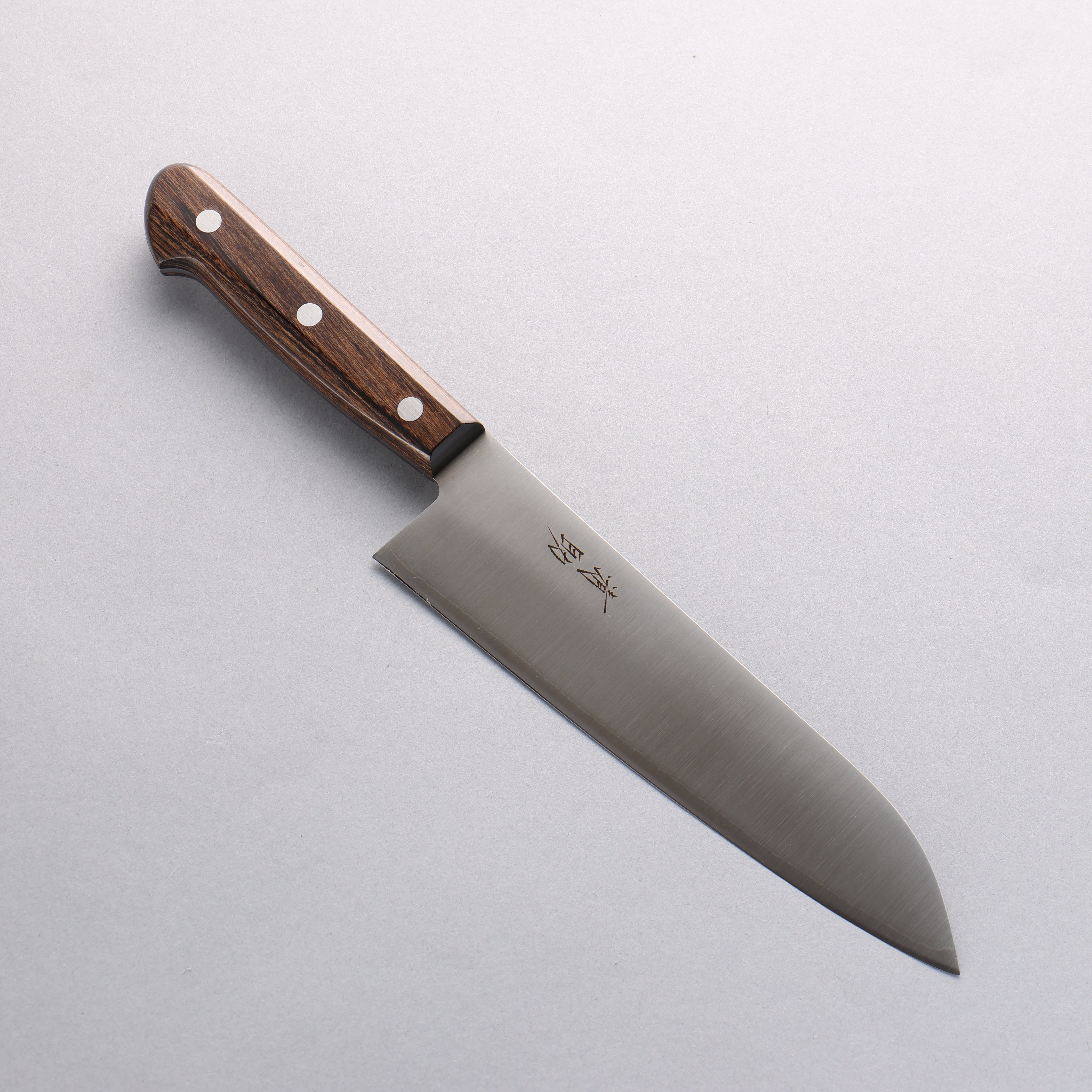 Seisuke SLD Migaki Polish Finish Santoku 180mm Brown Pakkawood Handle - Seisuke Knife