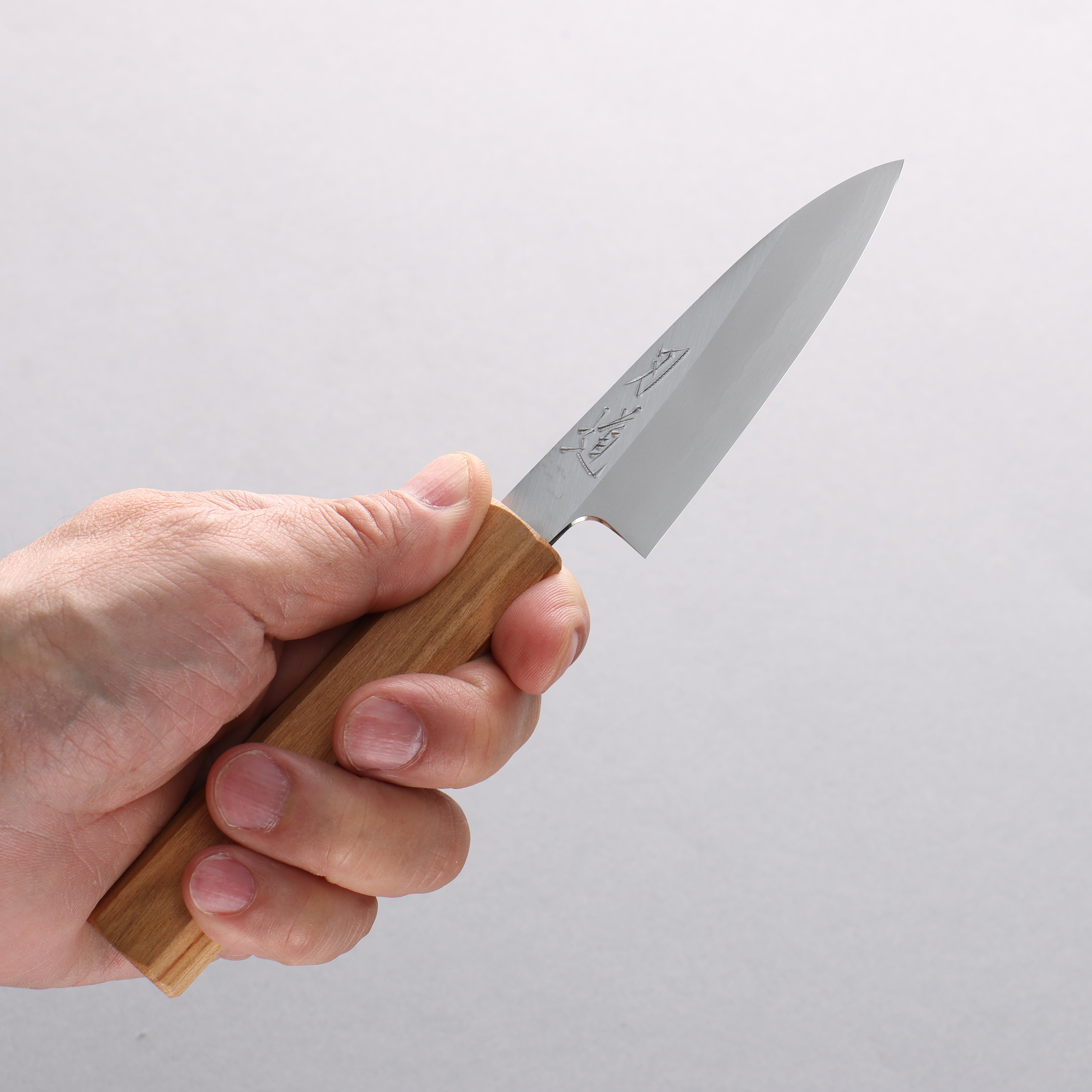 Hado Silver Steel No.3 Migaki Paring 90mm Cherry Handle - Seisuke Knife