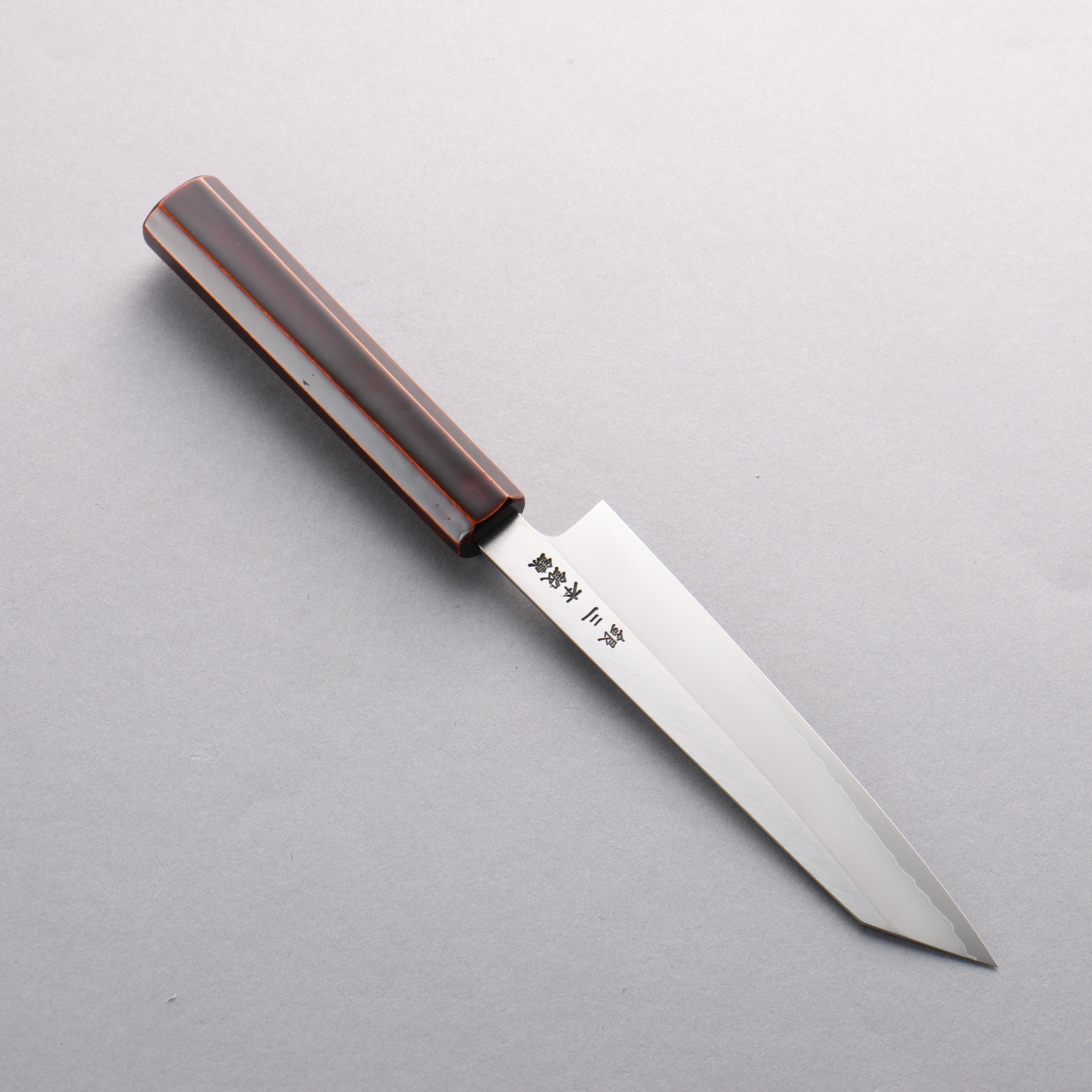 Hado Silver Steel No.3 Migaki Kiritsuke Petty-Utility 150mm Kijiro-Nuri Lacquered Handle - Seisuke Knife
