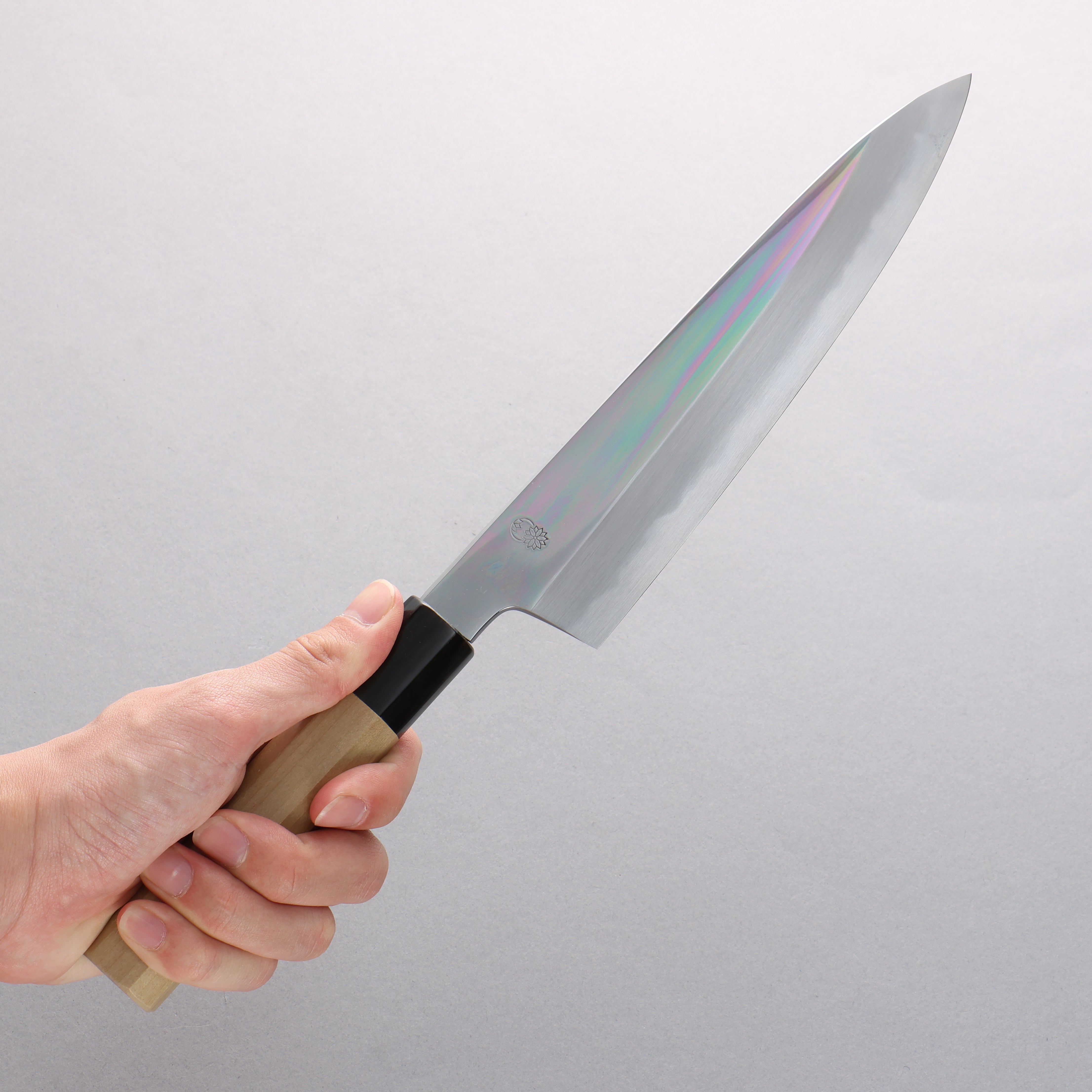 Choyo Blue Steel No.1 Mirrored Finish Gyuto Magnolia Handle - Seisuke Knife
