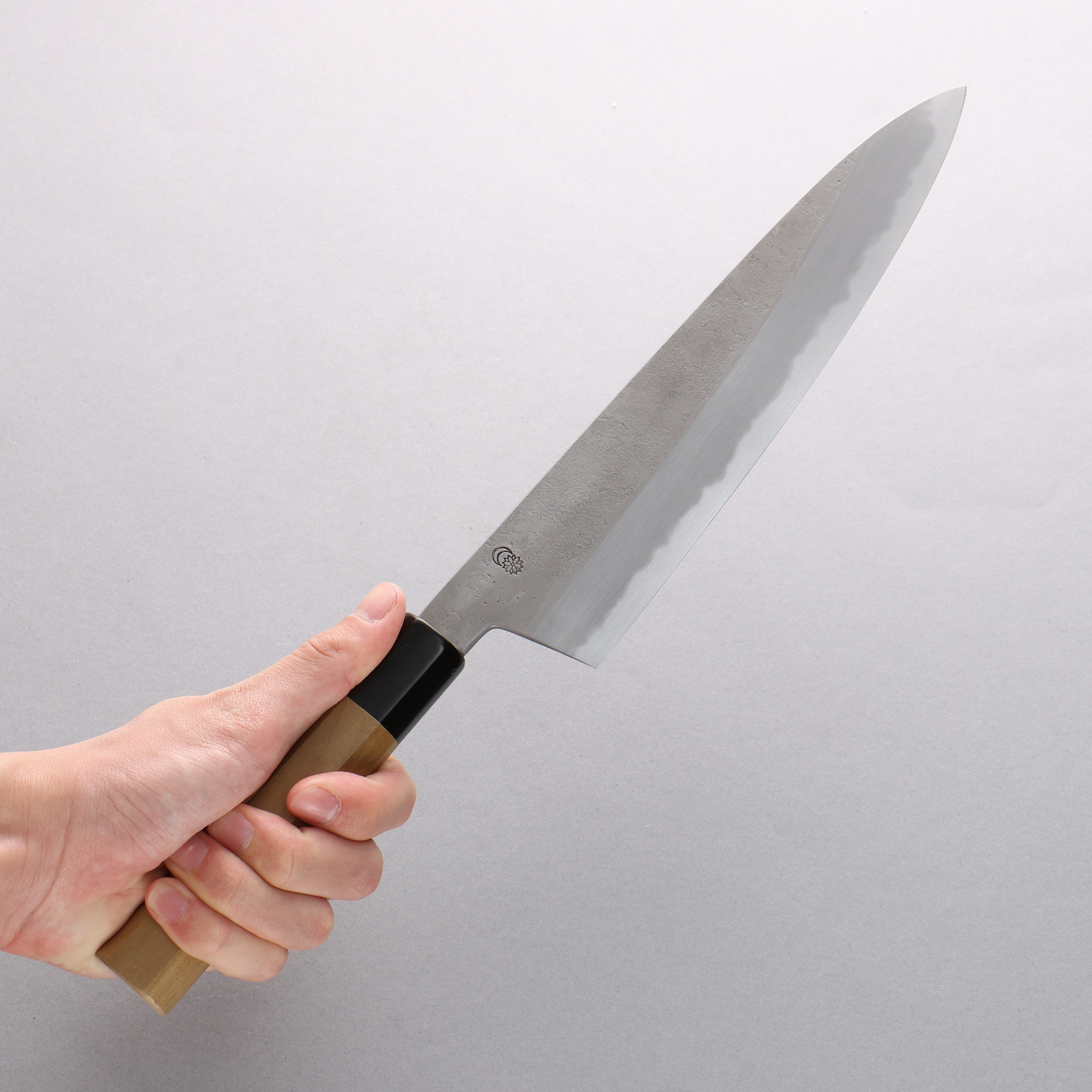 Kikuzuki White Steel No.2 Nashiji Gyuto240mm Magnolia Handle - Seisuke Knife