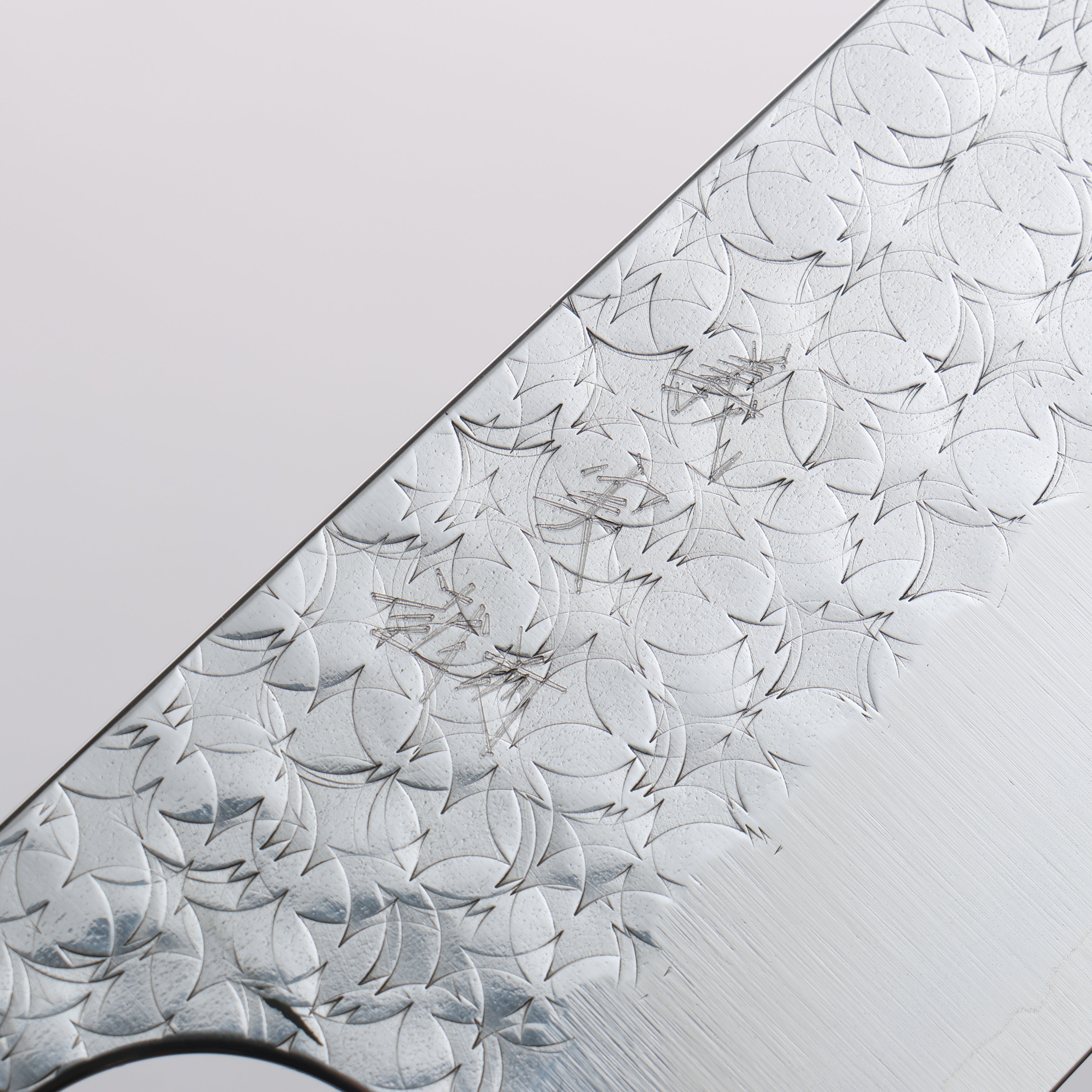 Yoshimi Kato Minamo SG2 Hammered Gyuto 240mm Sandalwood with White Ring Handle - Seisuke Knife