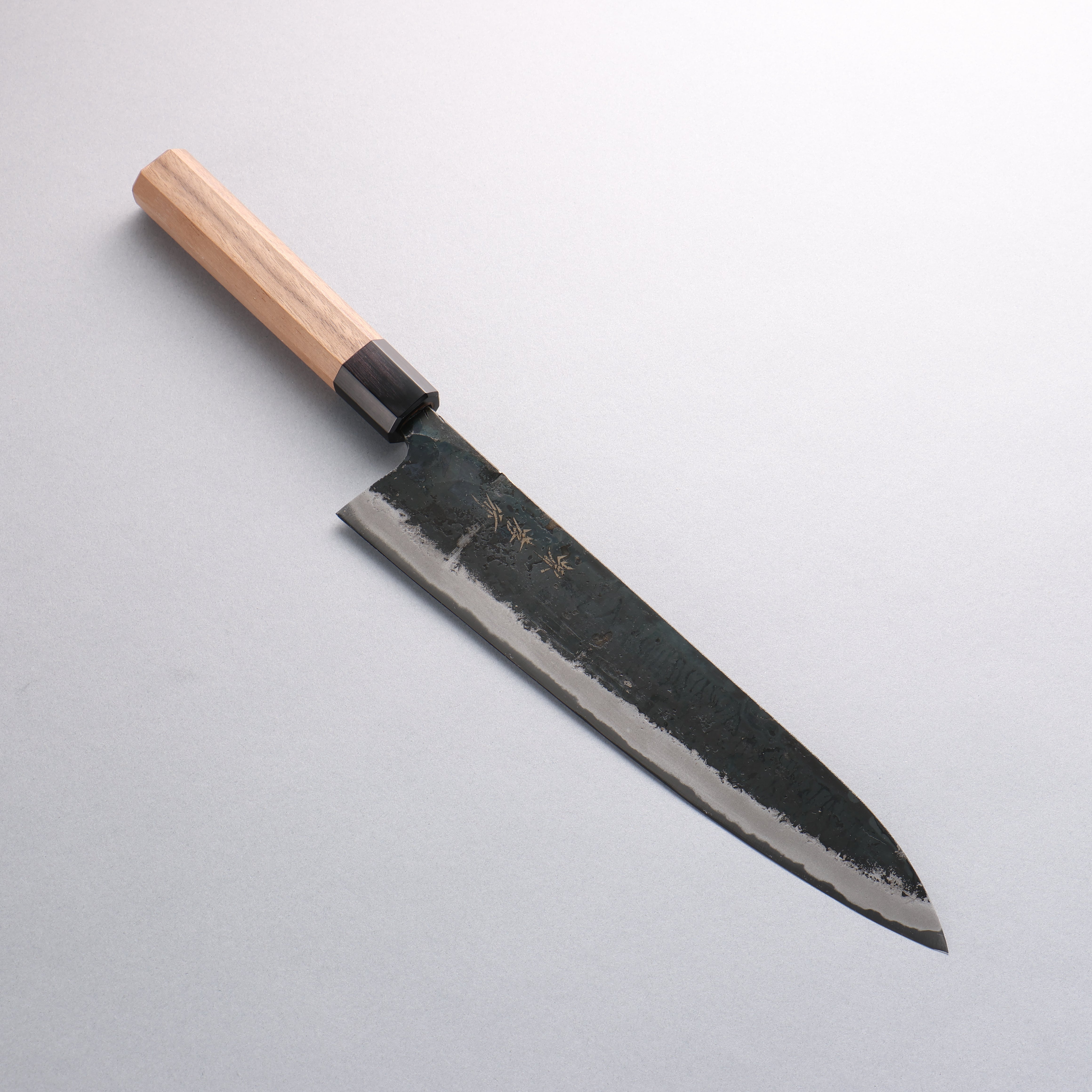 Sakai Takayuki Blue Steel No.2 Kurouchi Gyuto 240mm with Walnut Handle - Seisuke Knife