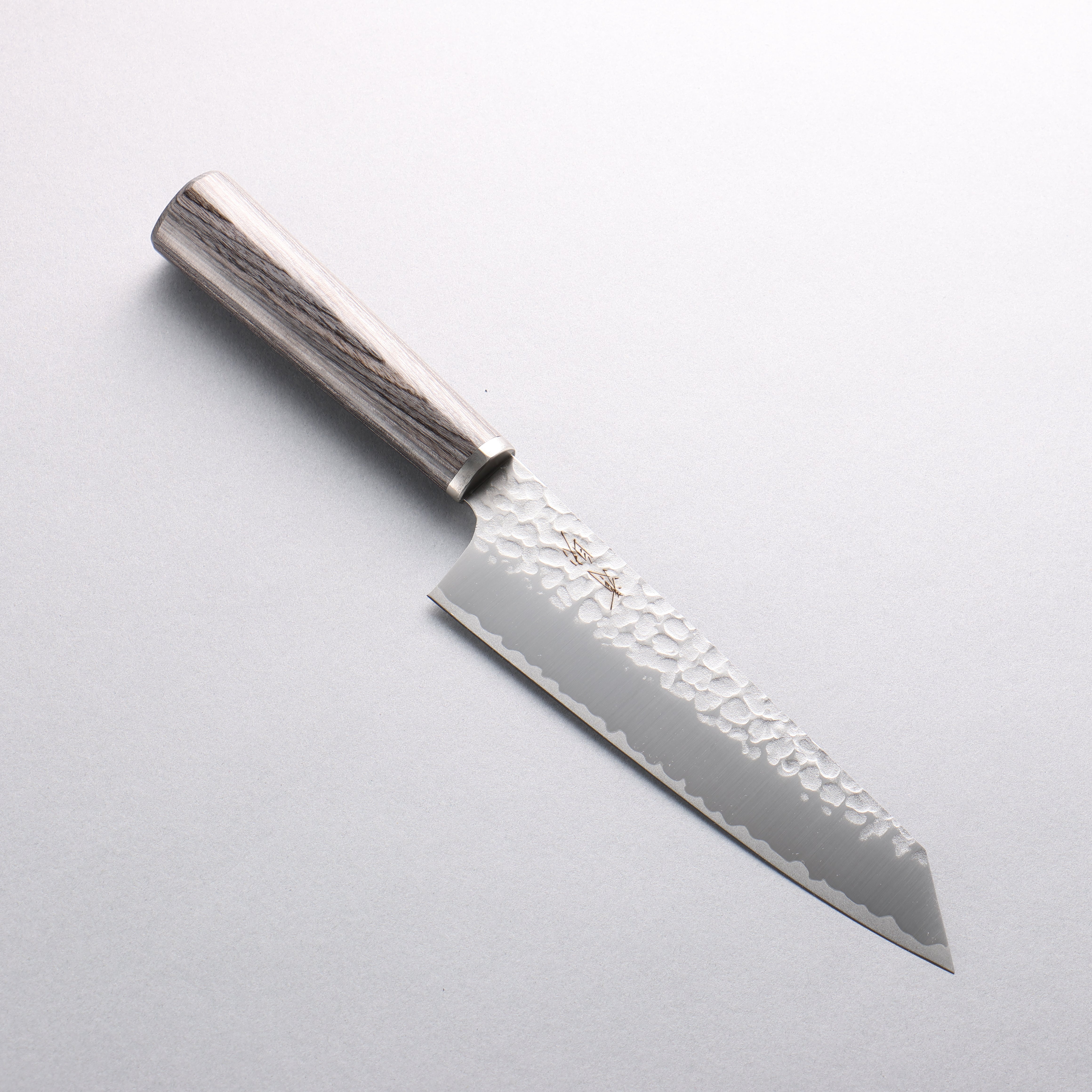 Seisuke VG10 Hammered Bunka 165mm Charcoal Gray Pakka wood Handle - Seisuke Knife