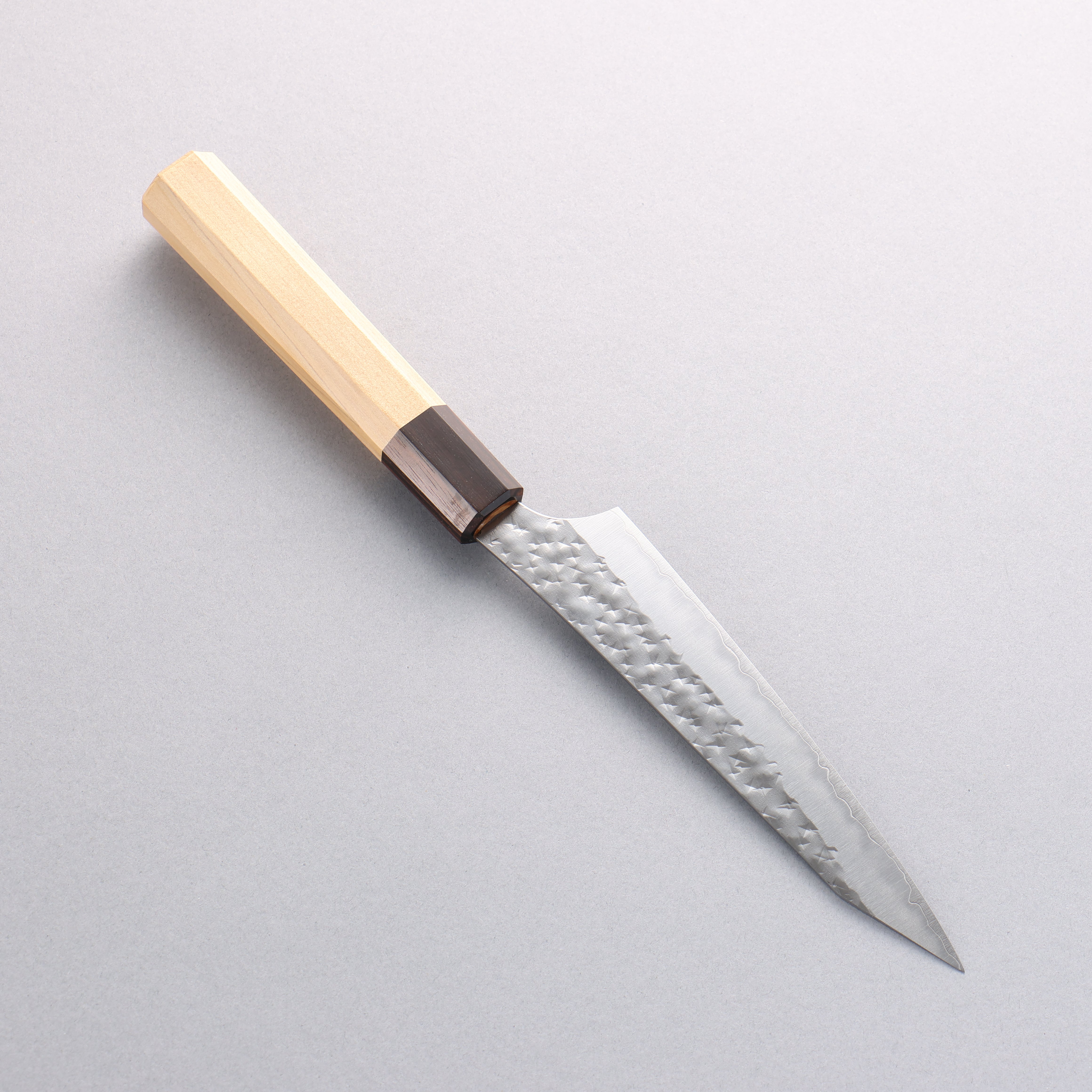 Yu Kurosaki Senko Ei SG2 Hammered Petty-Utility 130mm Aomori Hiba���(Ferrule: Brown) Handle - Seisuke Knife