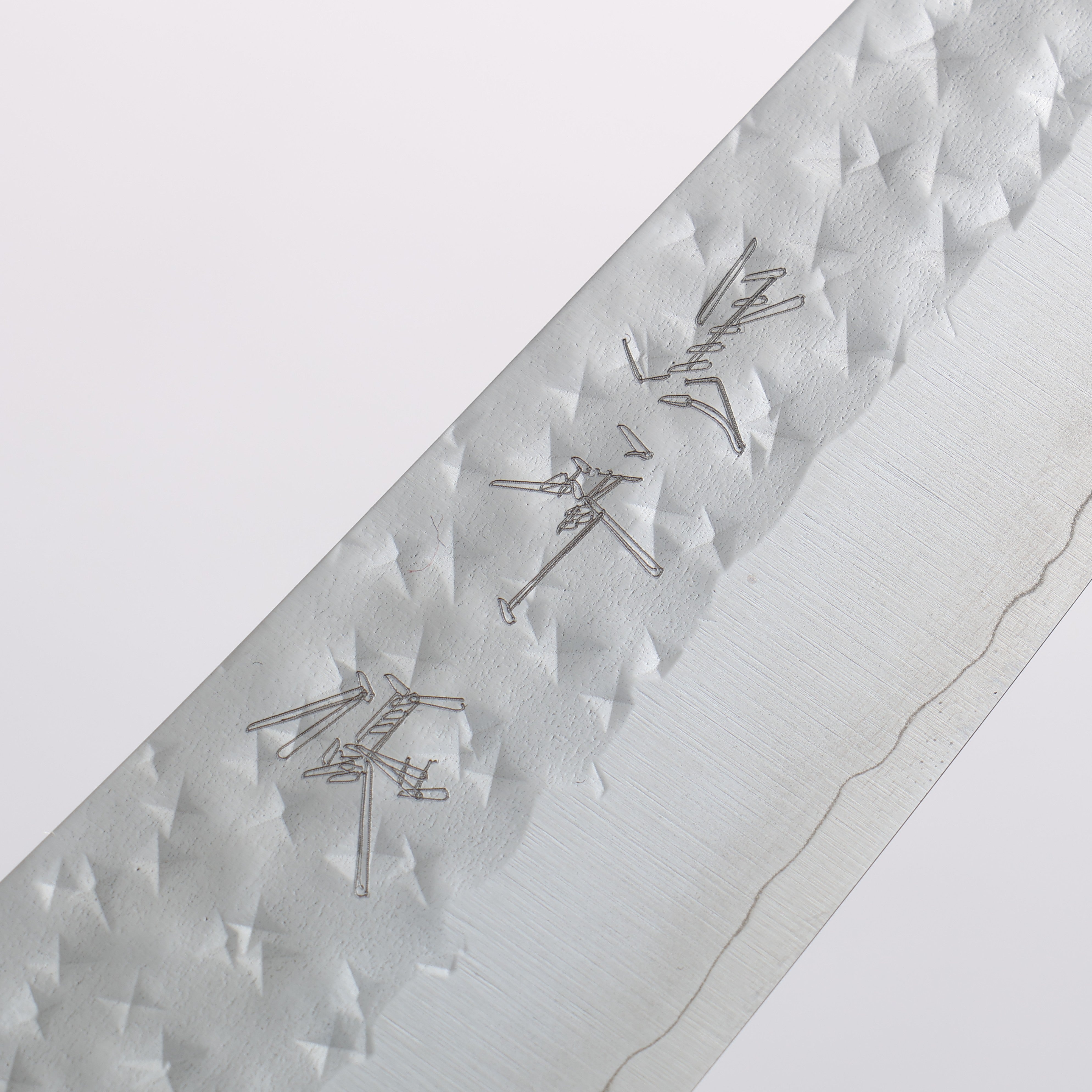 Yu Kurosaki Senko Ei SG2 Hammered Petty-Utility 150mm Shitan (ferrule: Green Pakka wood) Handle - Seisuke Knife