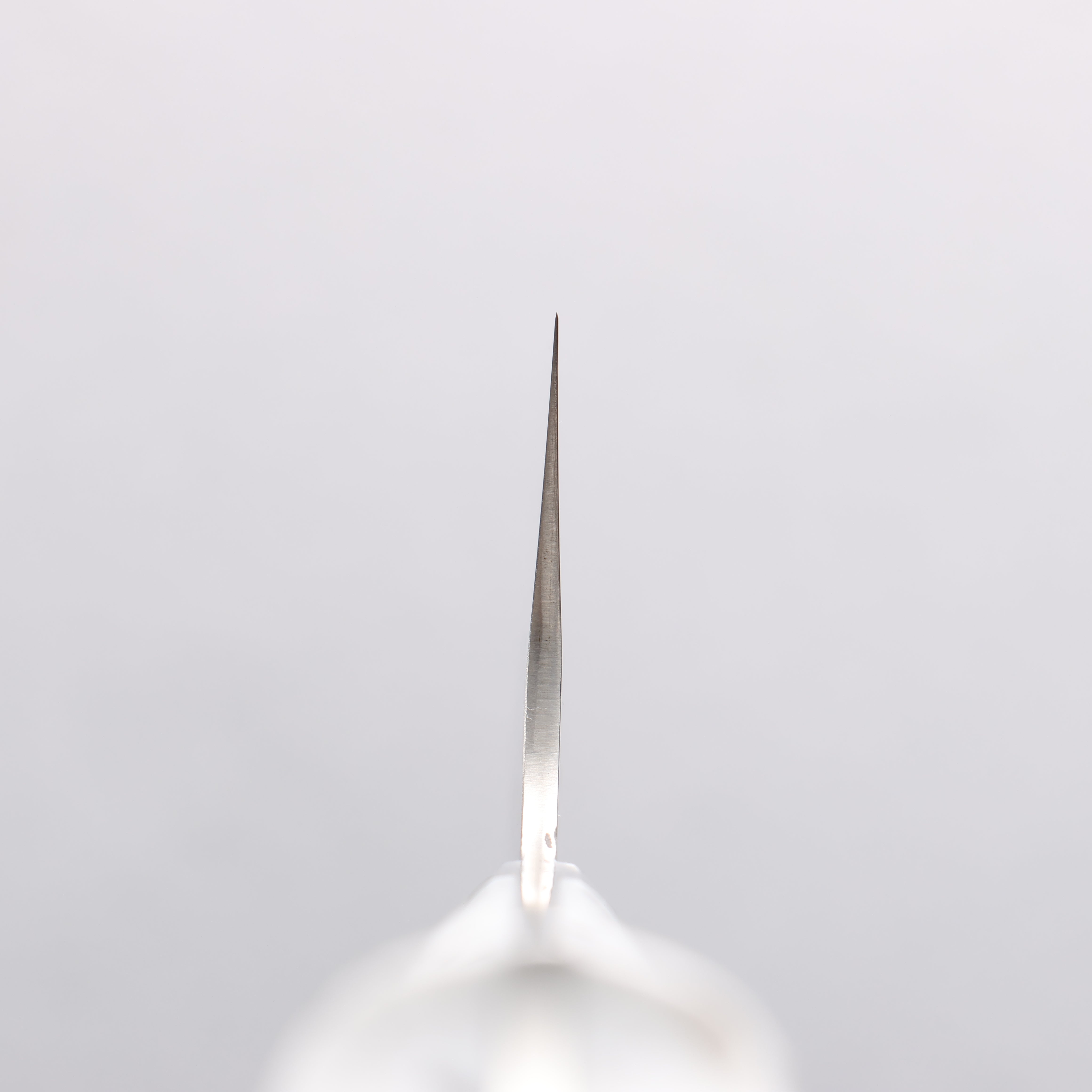 Takeshi Saji New Nomura Style SRS13 Hammered Santoku 180mm White Terrazzo Handle - Seisuke Knife