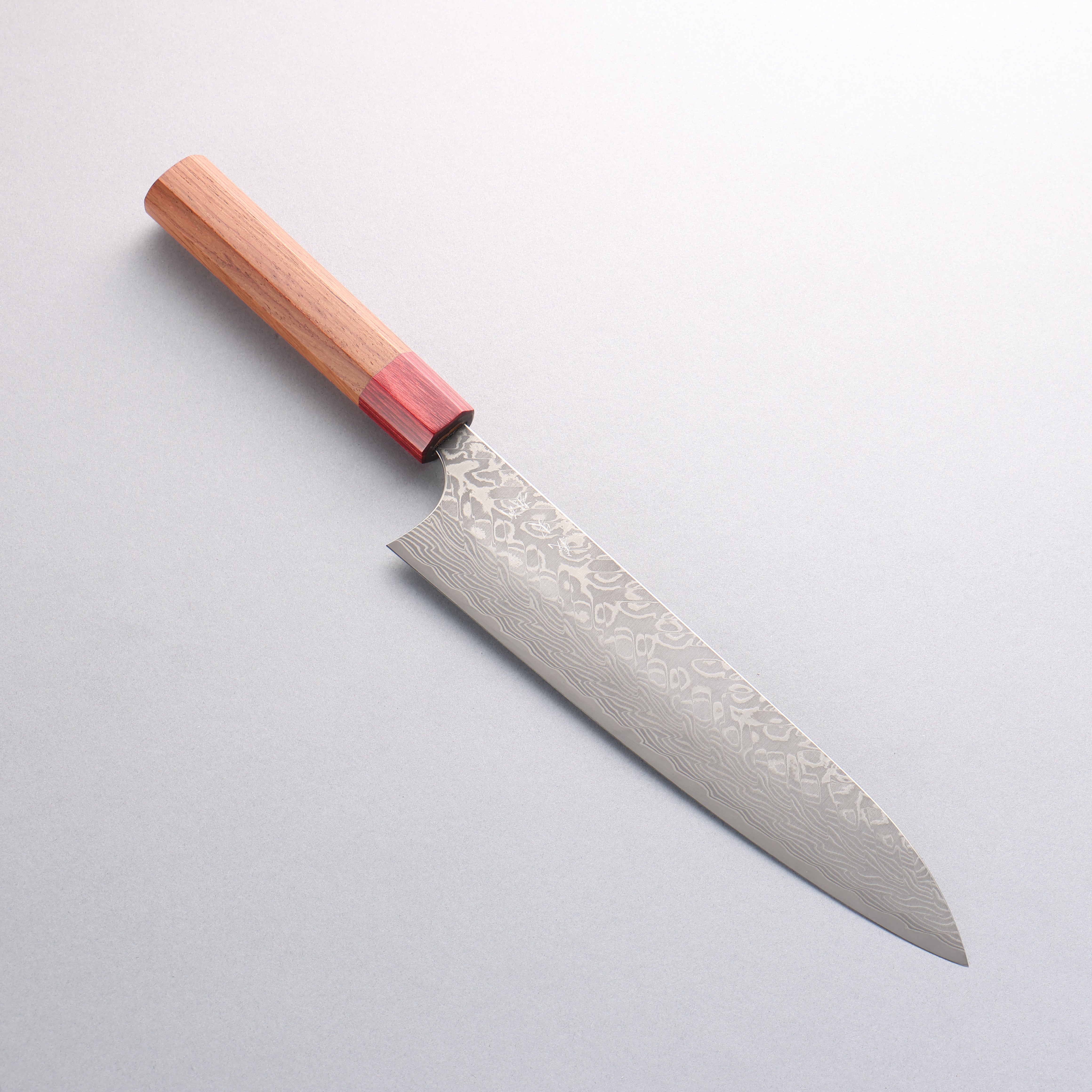 Yoshimi Kato SG2 Black Damascus Gyuto 210mm Red Honduras Handle - Seisuke Knife
