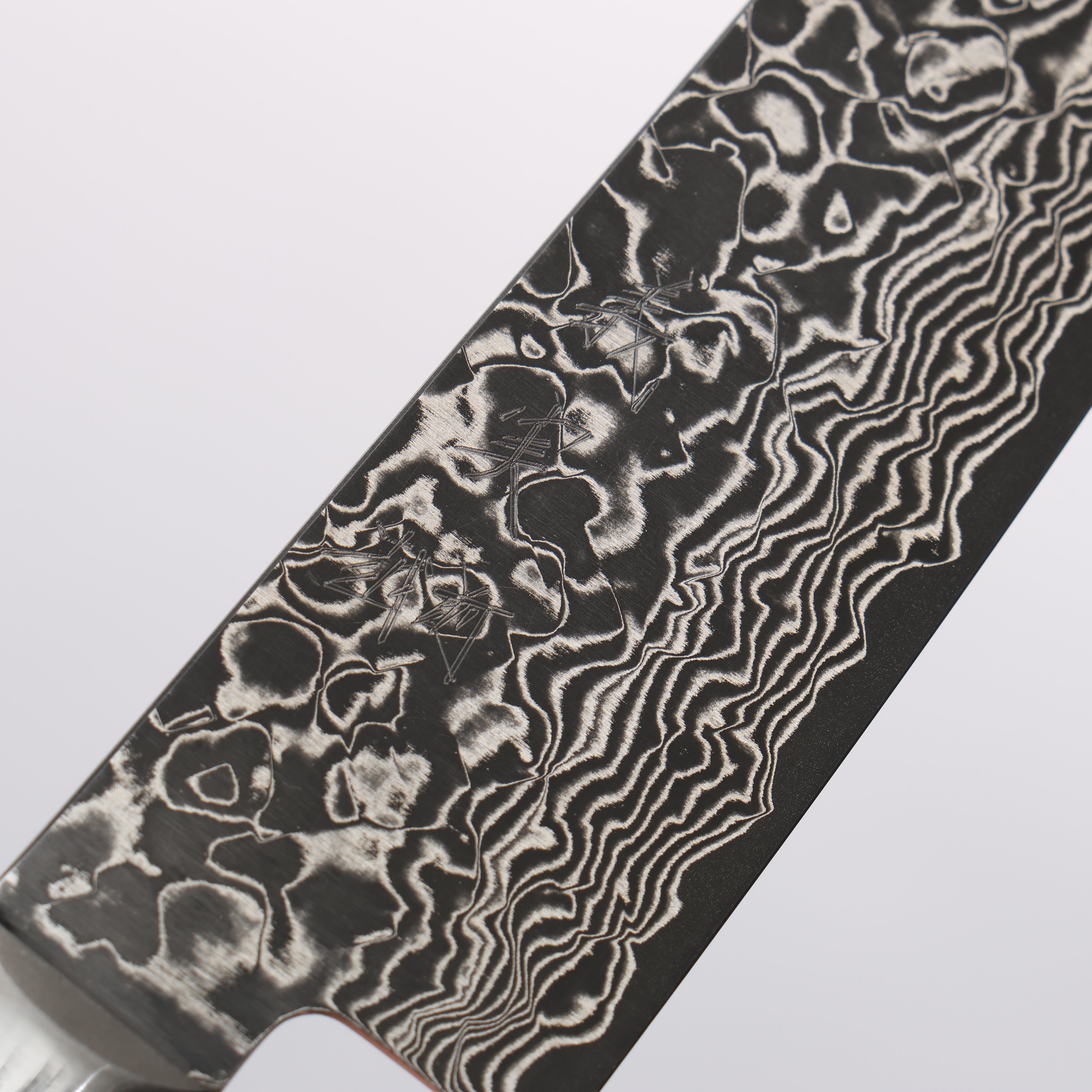 Yoshimi Kato VG10 Damascus Petty-Utility 150mm Red Pakka wood Handle - Seisuke Knife