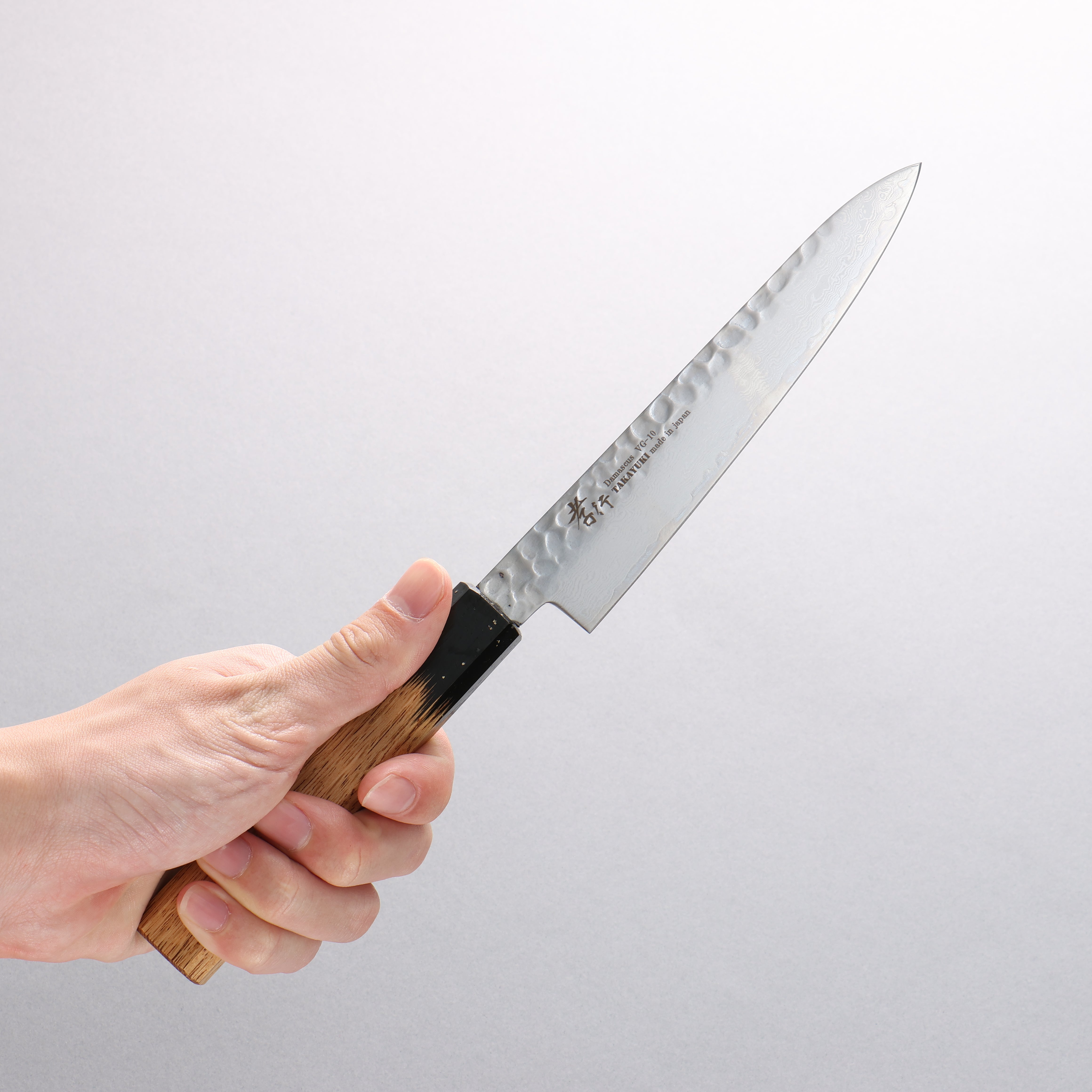 Sakai Takayuki VG10 33 Layer Damascus Petty-Utility 150mm Kokushin Lacquered Oak Handle - Seisuke Knife