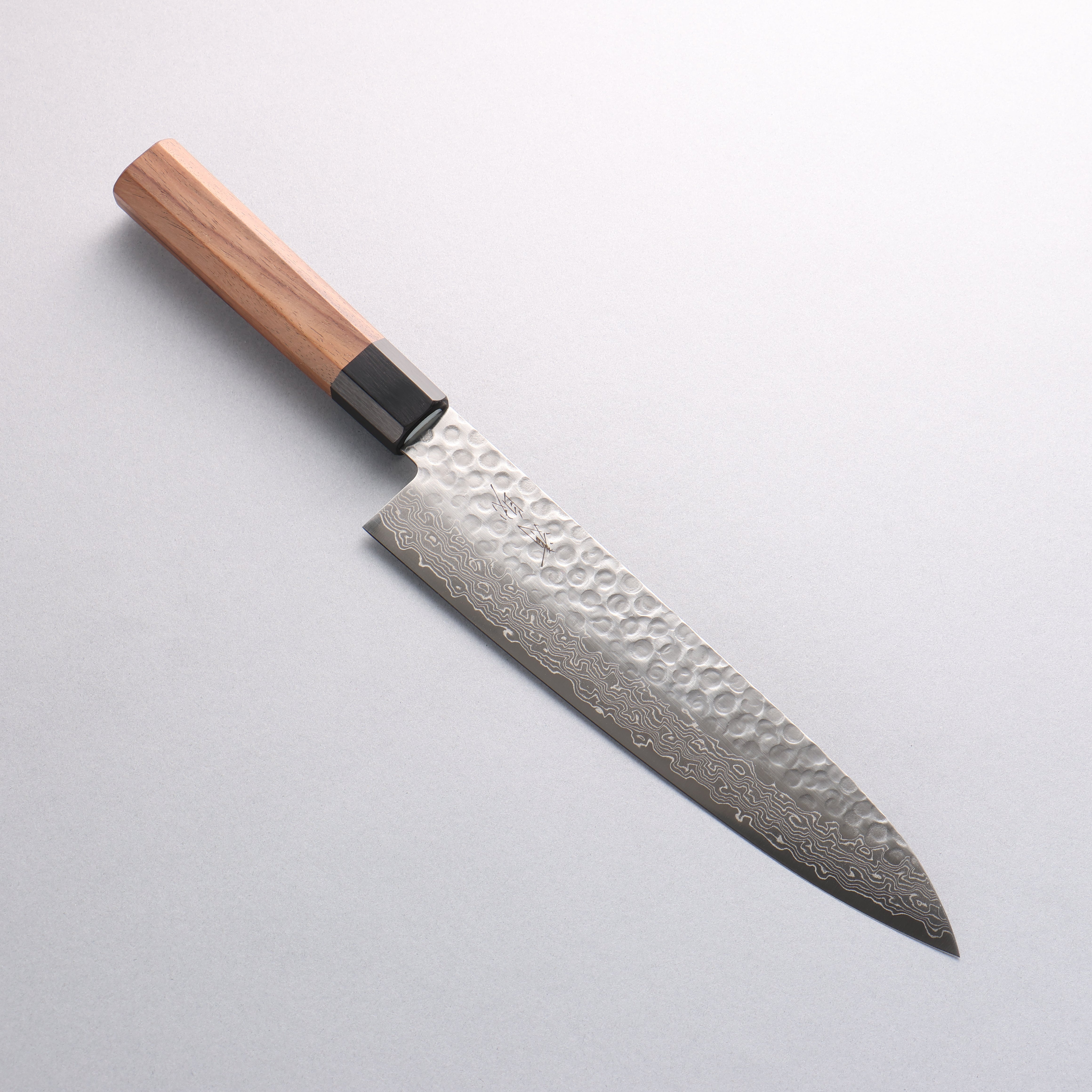 Seisuke AUS10 45 Layer Damascus Gyuto 210mm Shitan Handle - Seisuke Knife