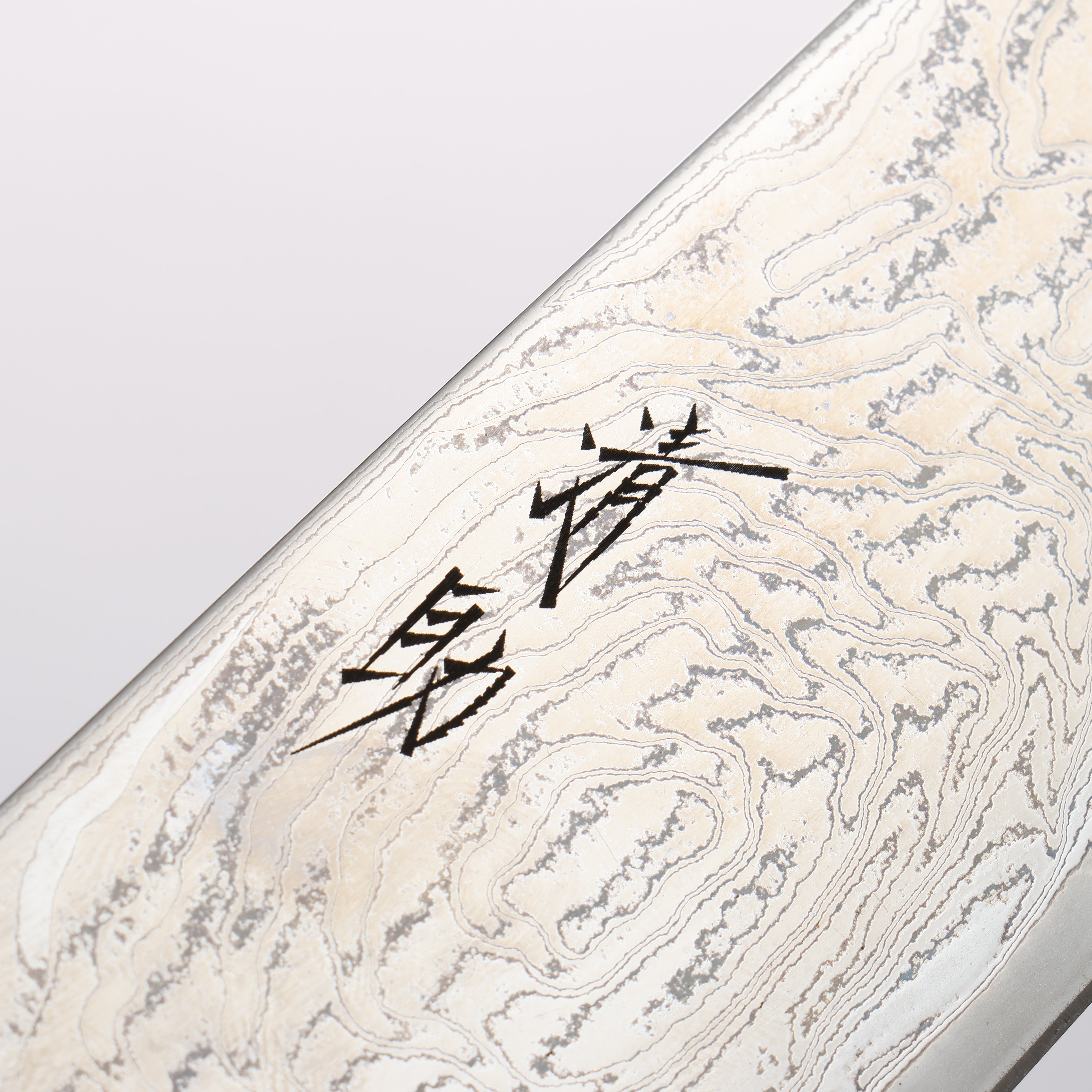 Seisuke Nami AUS10 Mirrored Finish Damascus Gyuto 240mm Oak Handle - Seisuke Knife