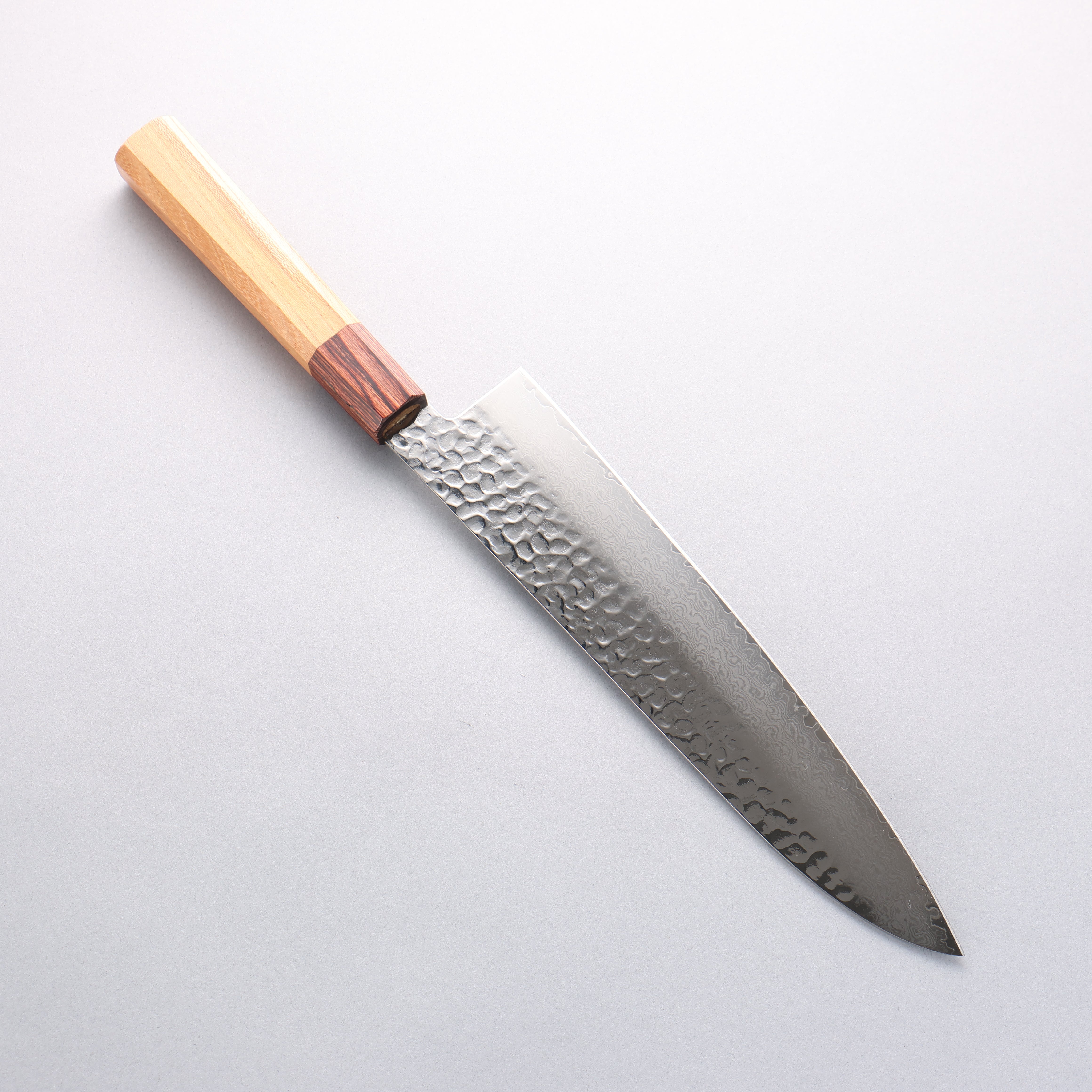 Sakai Takayuki VG10 33 Layer Damascus Gyuto Chef Knife 240mm with Keyaki Handle (Japanese Elm) - Seisuke Knife