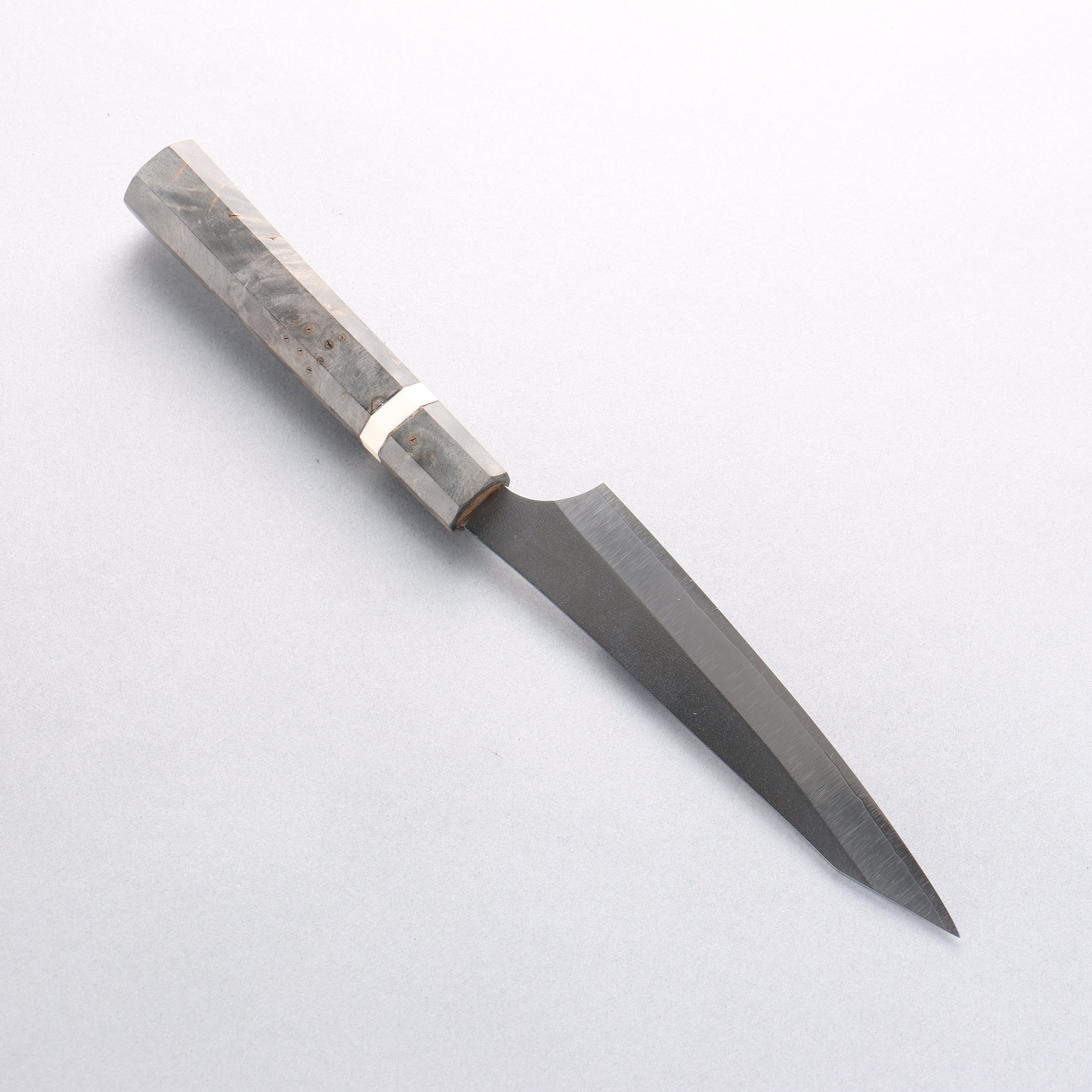 Yu Kurosaki New Gekko VG-XEOS Petty-Utility 130mm Stabilized Burl & White Ring Handle - Seisuke Knife