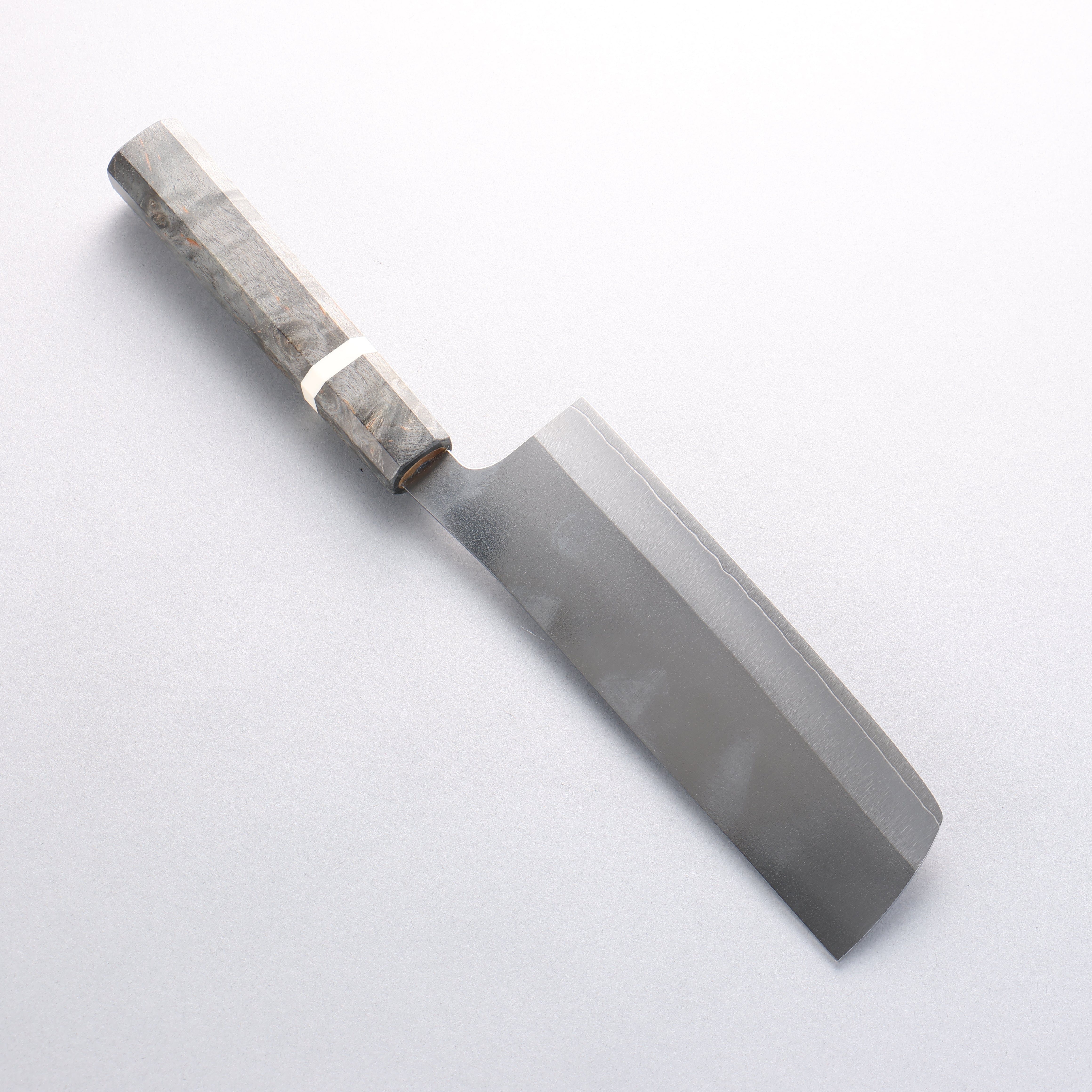 Yu Kurosaki New Gekko VG-XEOS Nakiri 165mm Stabilized Burl (White Ring) Handle - Seisuke Knife
