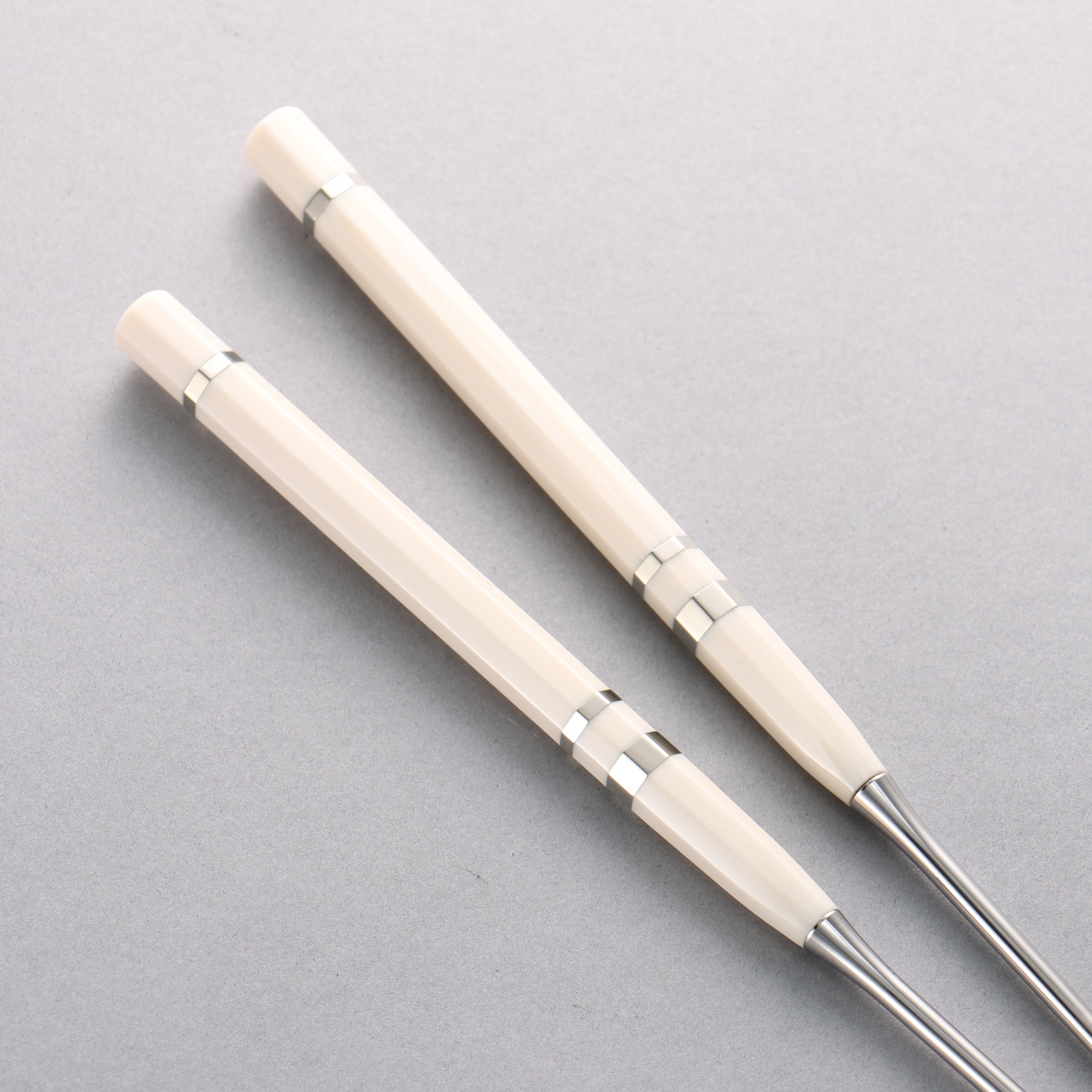 Stainless Steel Moribashi Imitation Ivory Handle 165mm - Seisuke Knife