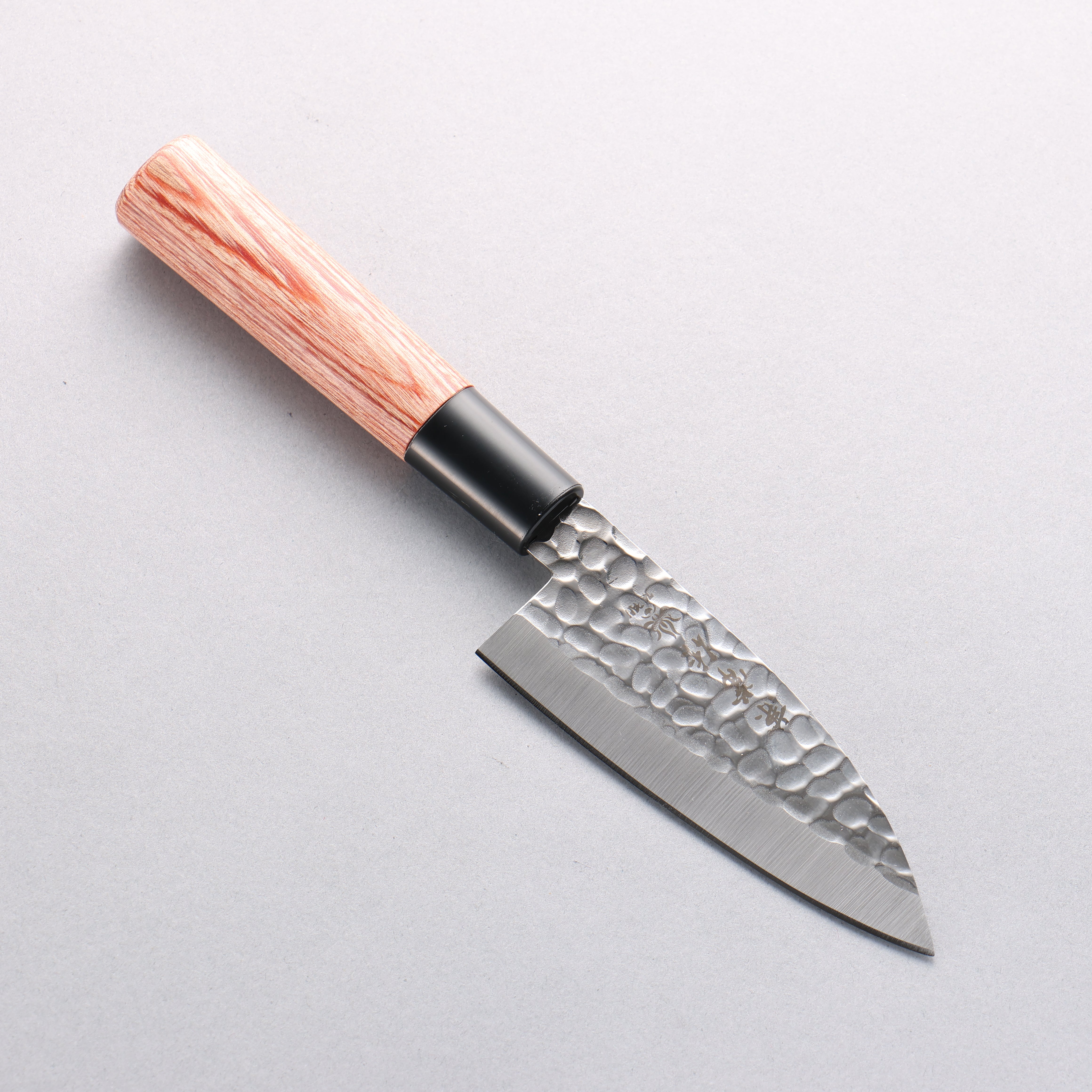 Kanetsune DSR-1K6 Hammered Deba 105mm Red Pakka wood Handle - Seisuke Knife