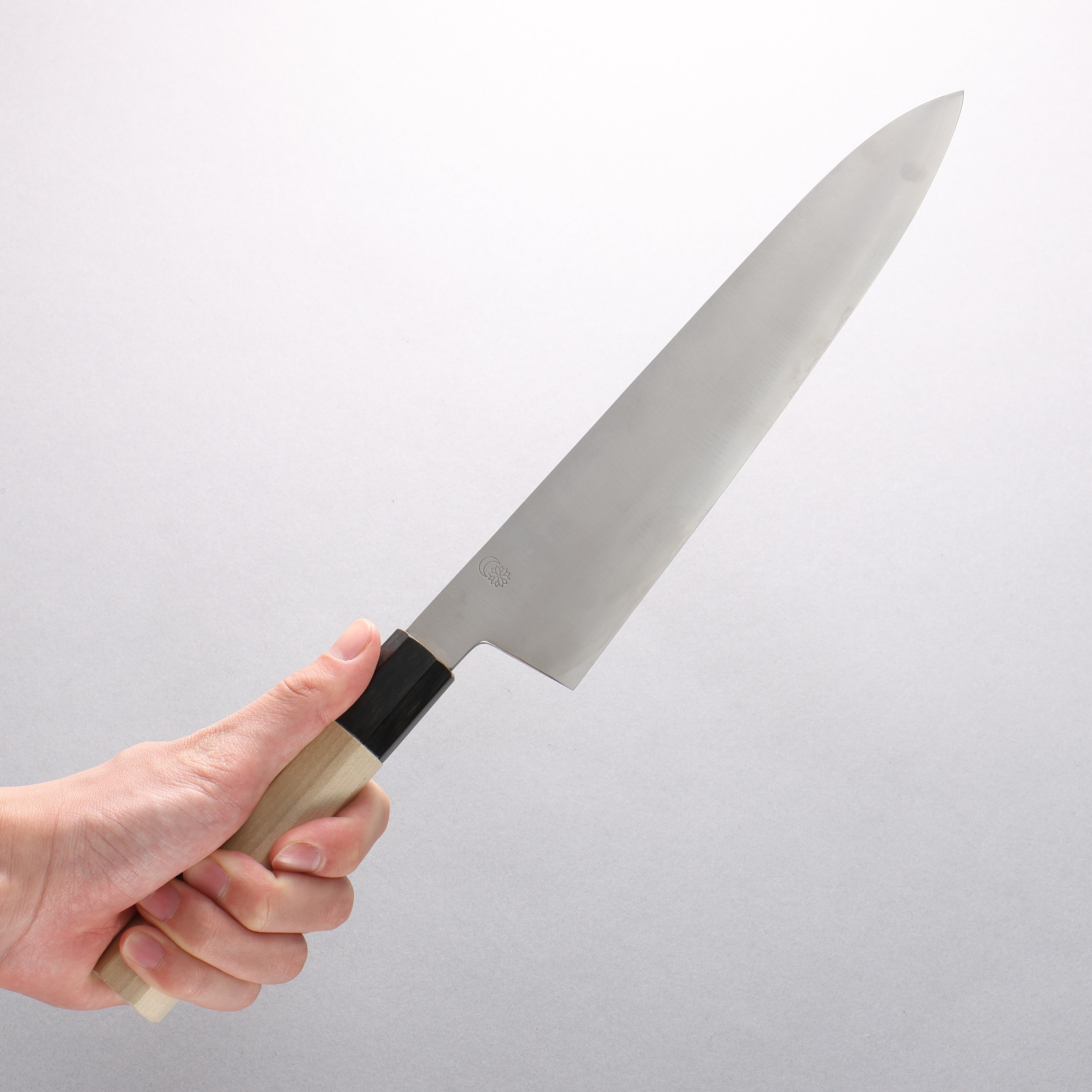 Kikuzuki Silver Steel No.3 Bokashi Gyuto 240mm Magnolia Handle - Seisuke Knife