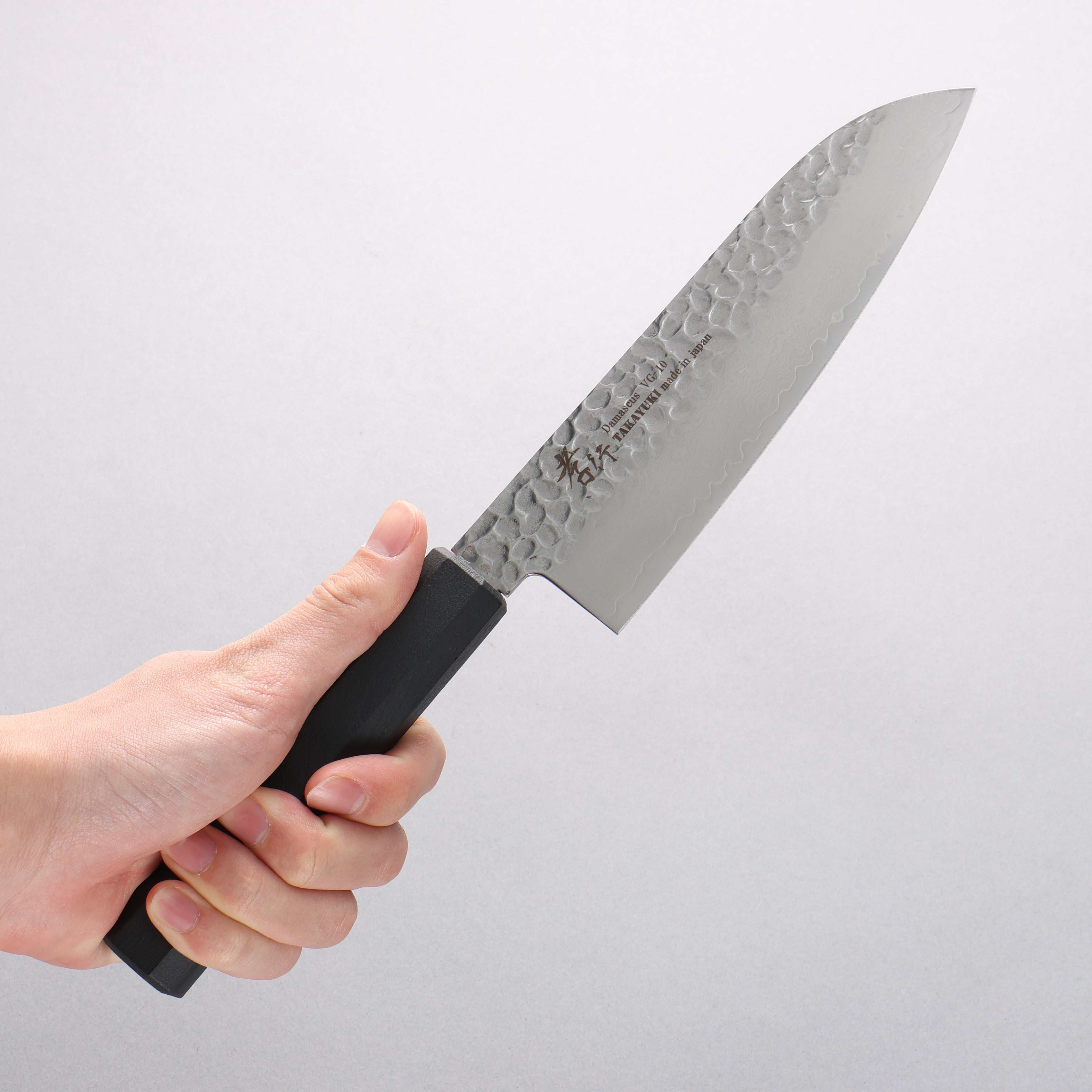 Sakai Takayuki Nanairo VG10 33 Layer Santoku 180mm ABS resin(Black Lacquered) Handle - Seisuke Knife