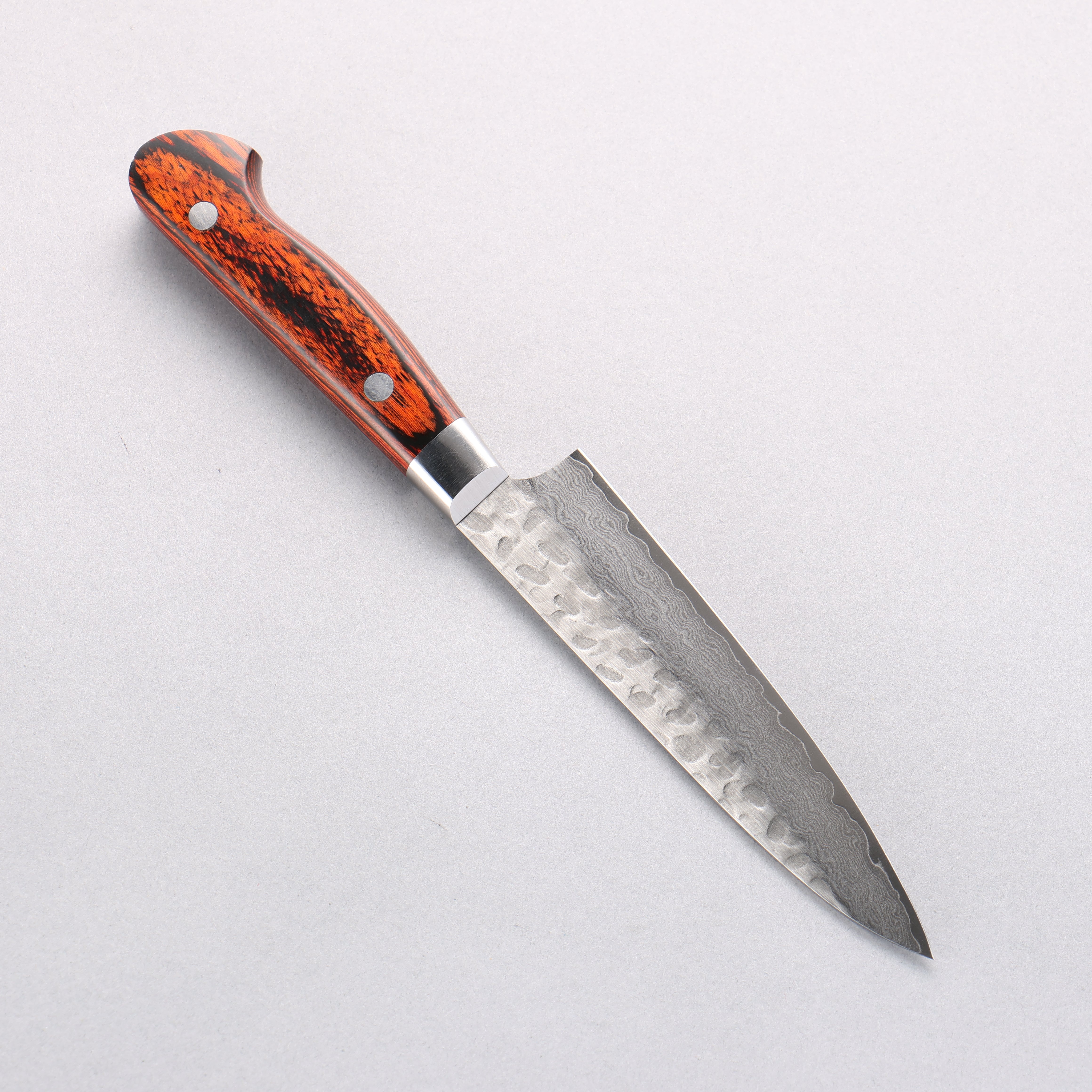 Sakai Takayuki VG10 33 Layer Damascus Petty-Utility 120mm Mahogany Pakkawood Handle - Seisuke Knife