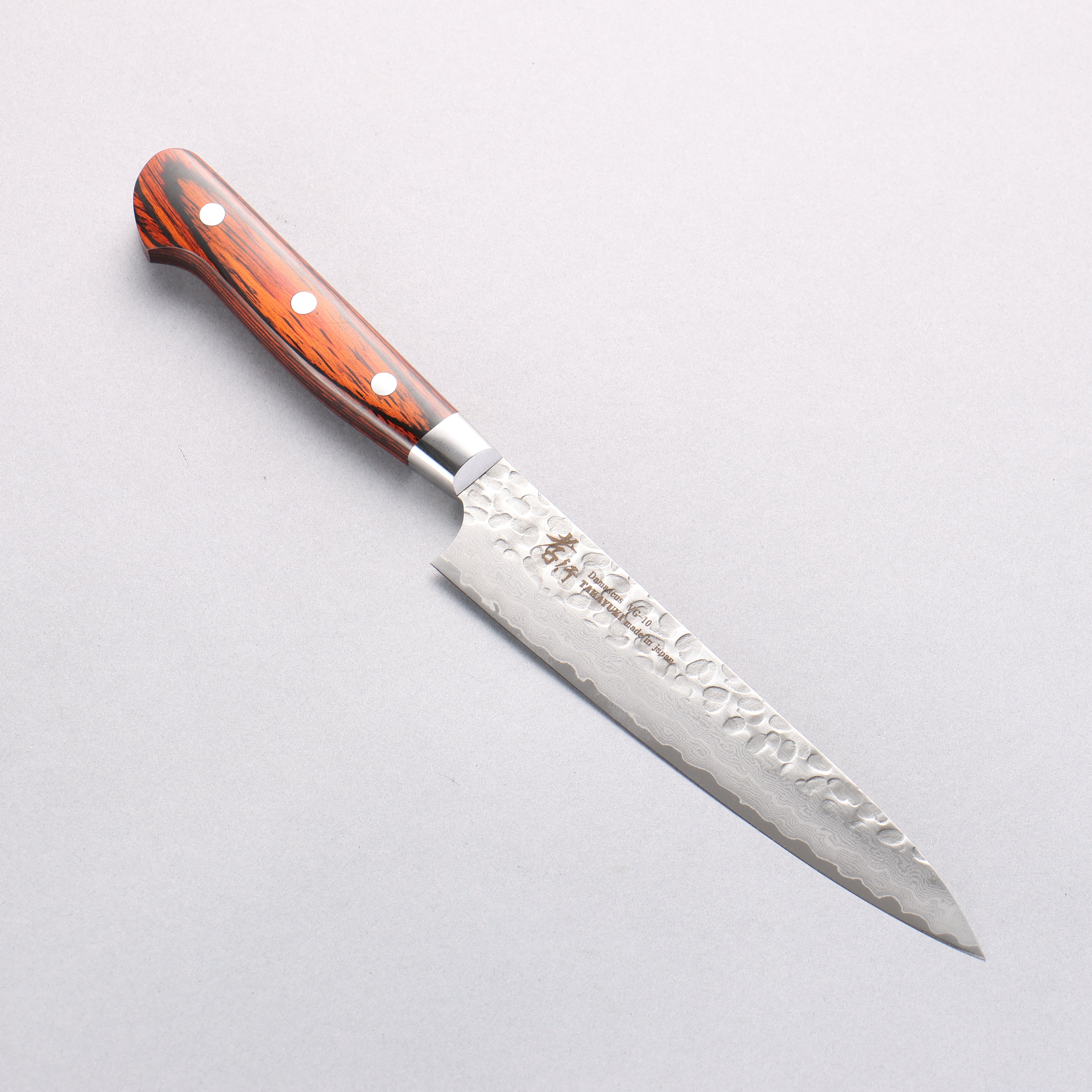 Sakai Takayuki VG10 33 Layer Damascus Petty-Utility 150mm Mahogany Pakkawood Handle - Seisuke Knife