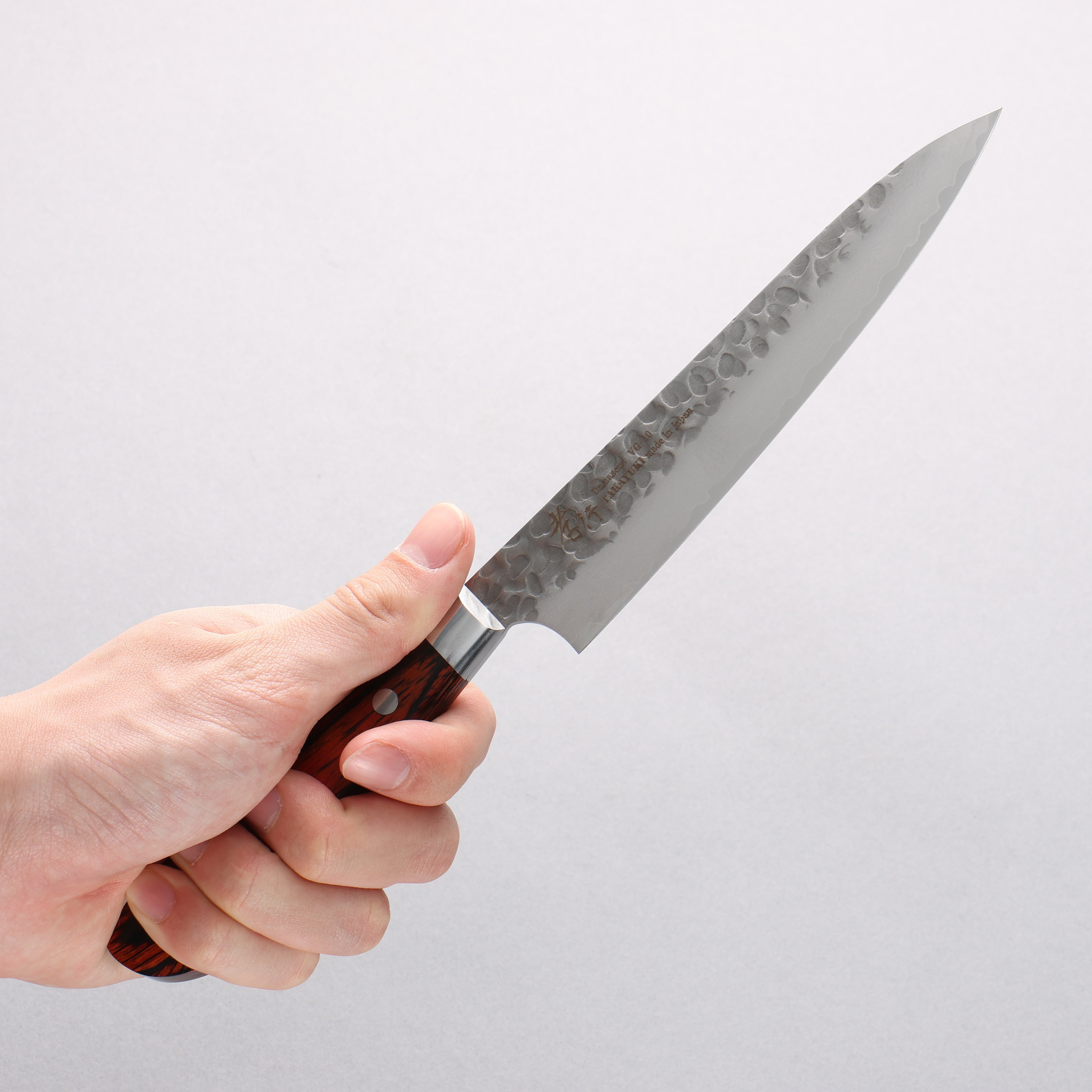 Sakai Takayuki VG10 33 Layer Damascus Petty-Utility 150mm Mahogany Pakkawood Handle - Seisuke Knife