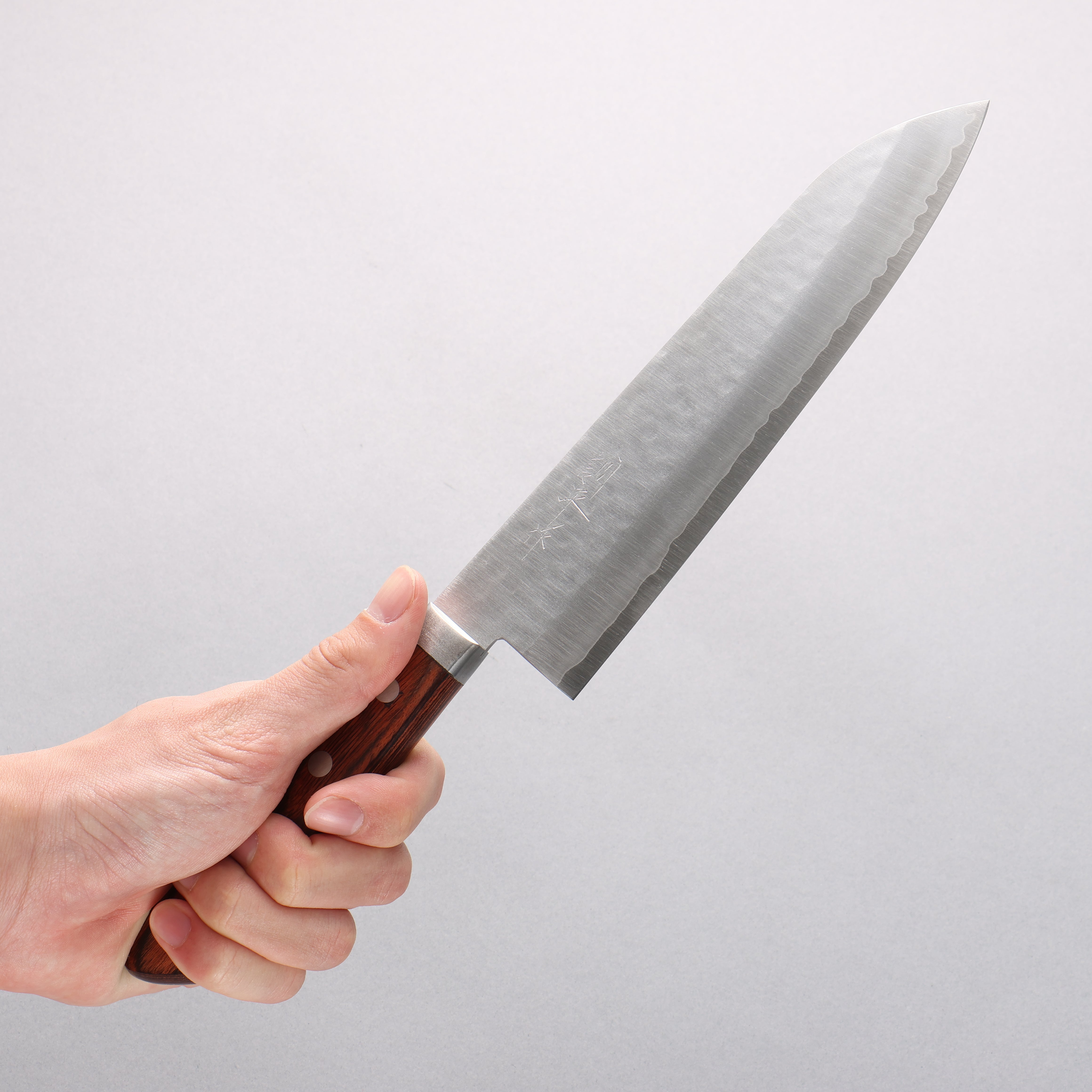 Kunihira VG1 Hammered Gyuto 180mm Mahogany Handle - Seisuke Knife