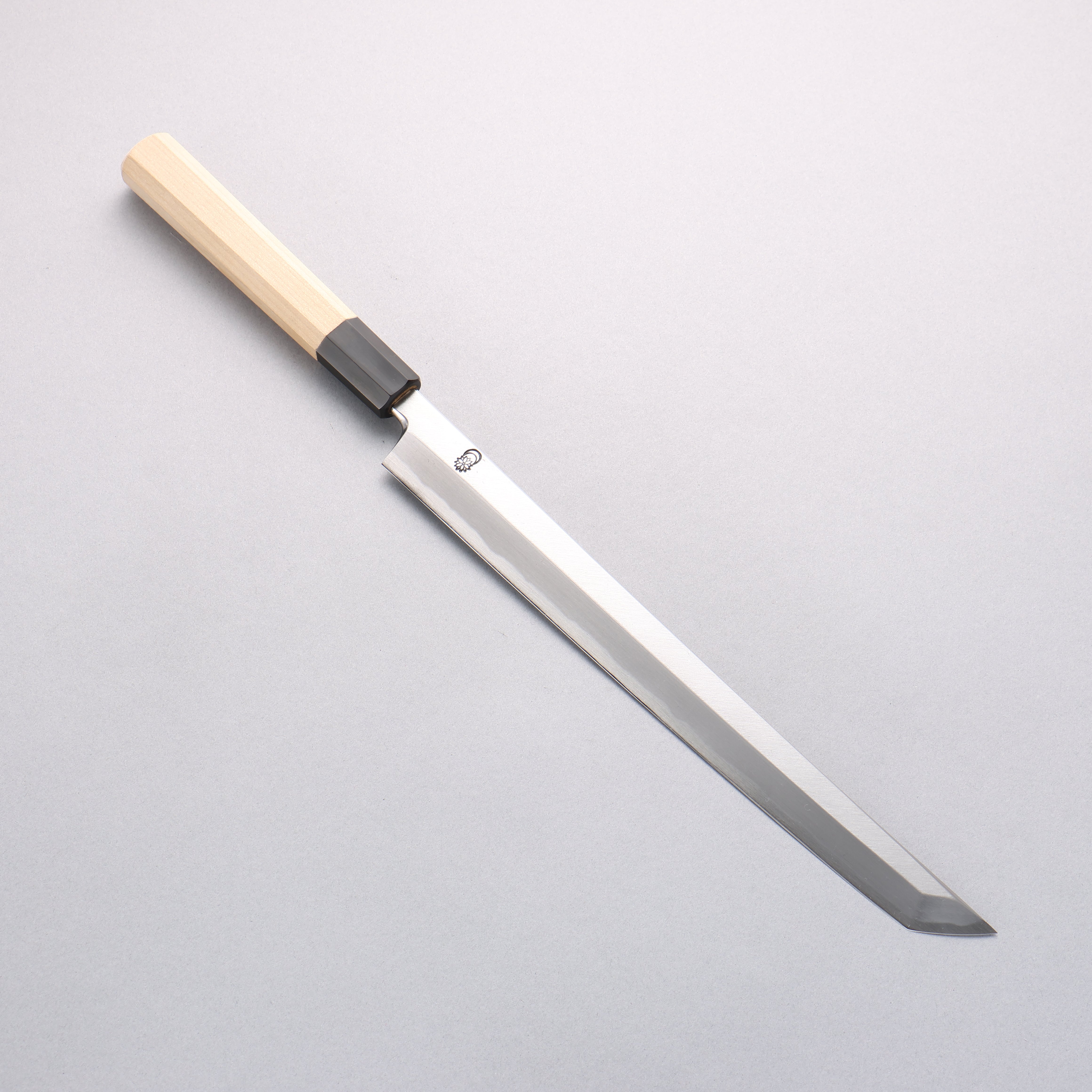Kikuzuki White Steel No.2 Kasumitogi Sakimaru Takohiki 270mm with Magnolia Handle - Seisuke Knife