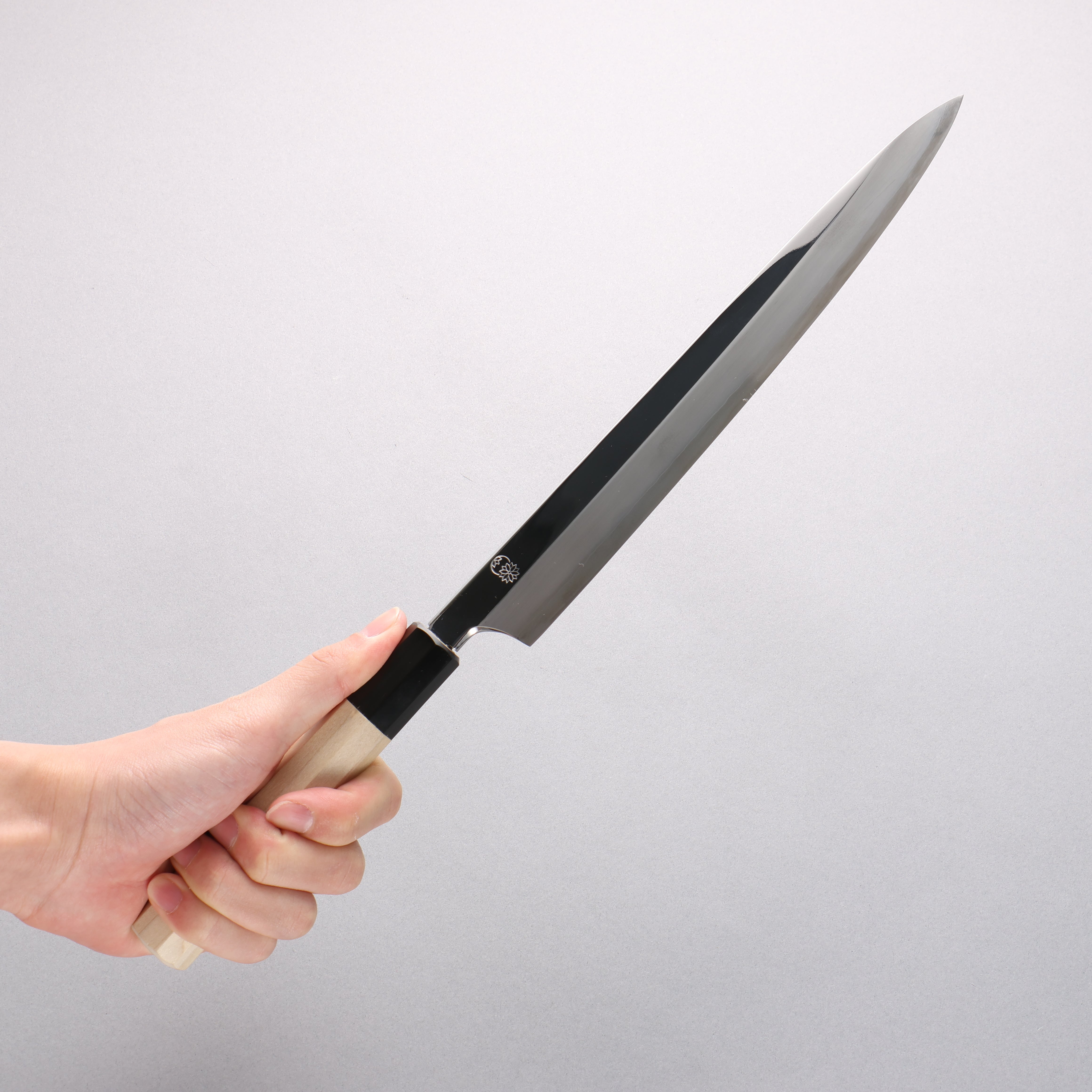Choyo Silver Steel No.3 Mirrored Finish Yanagiba 240mm Magnolia Handle - Seisuke Knife