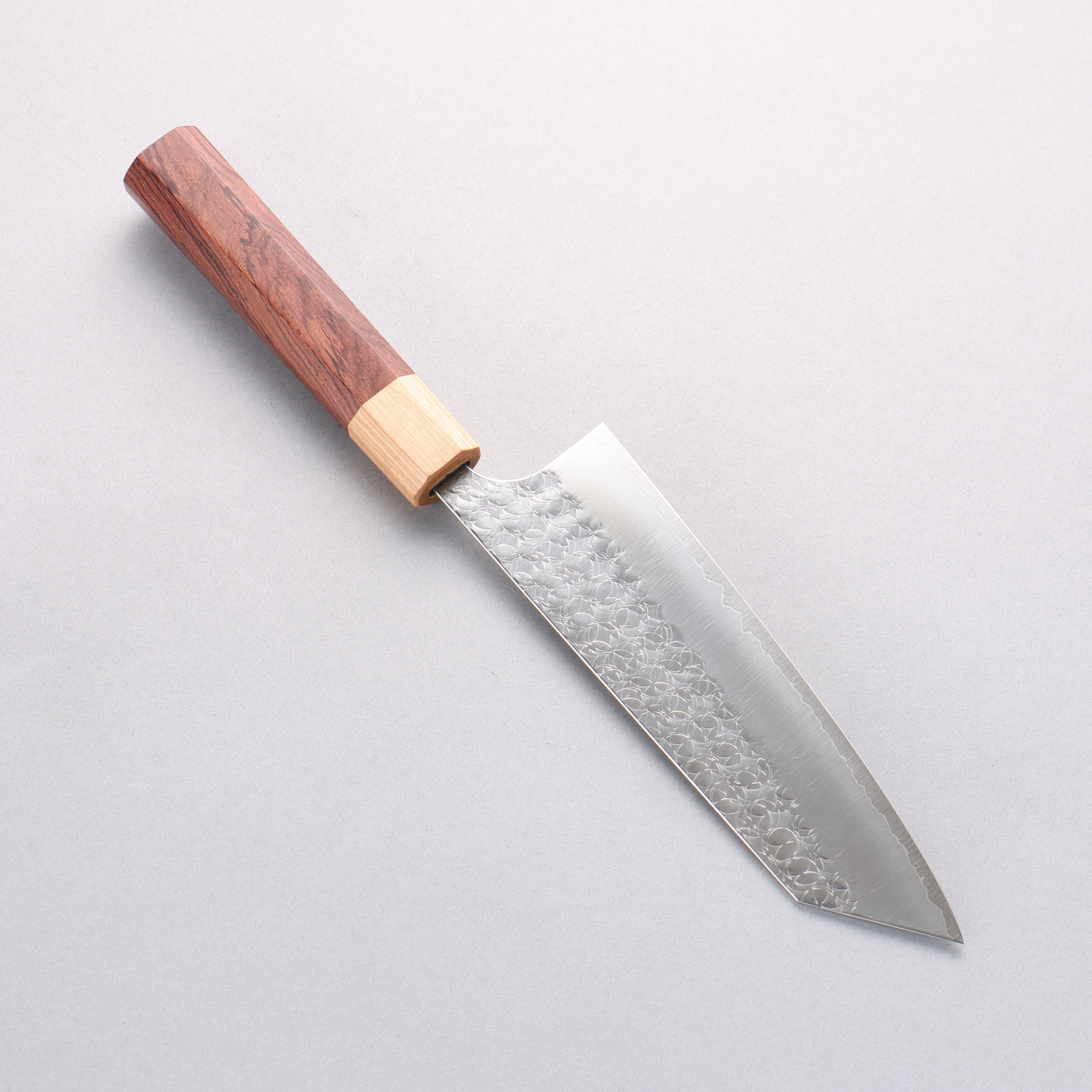 Yoshimi Kato Minamo SG2 Hammered Bunka 170mm Honduras (ferrule: White Pakka wood) Handle - Seisuke Knife