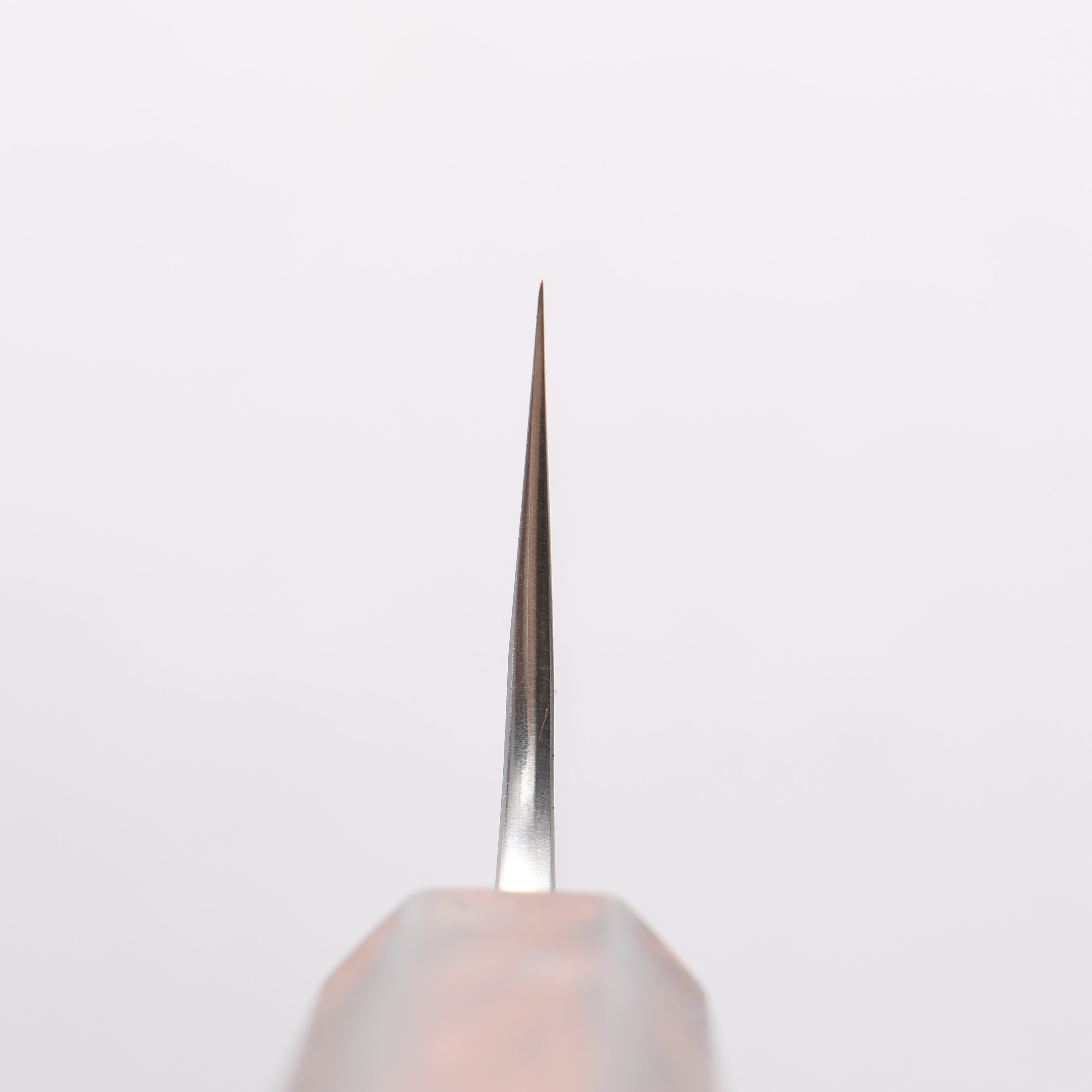 Yoshimi Kato Blue Super Black Finished Santoku 170mm Lacquered Burnt Oak Handle - Seisuke Knife