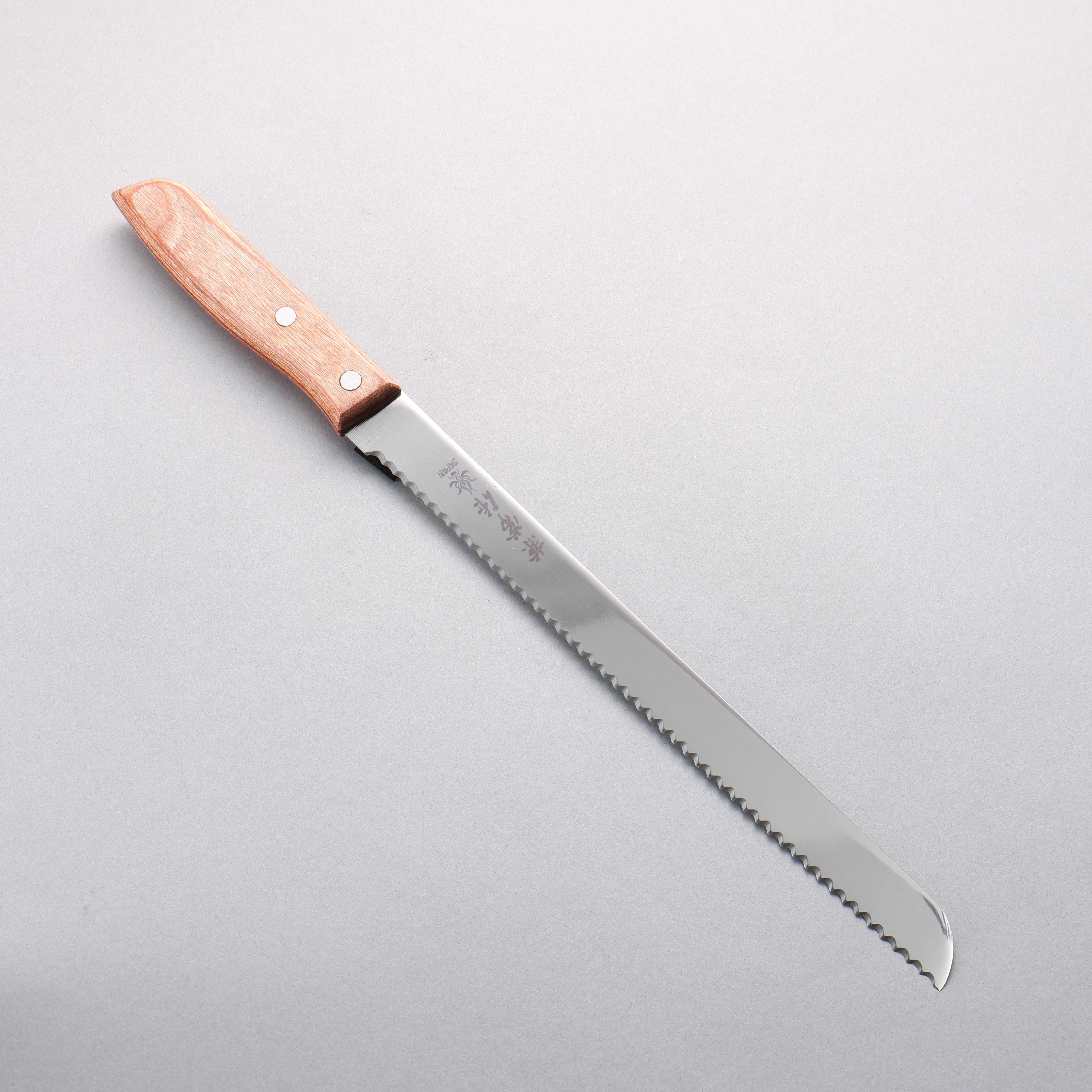 Kanetsune 555 Series DSR-1K6 Bread Slicer 250mm Red Pakka wood Handle - Seisuke Knife