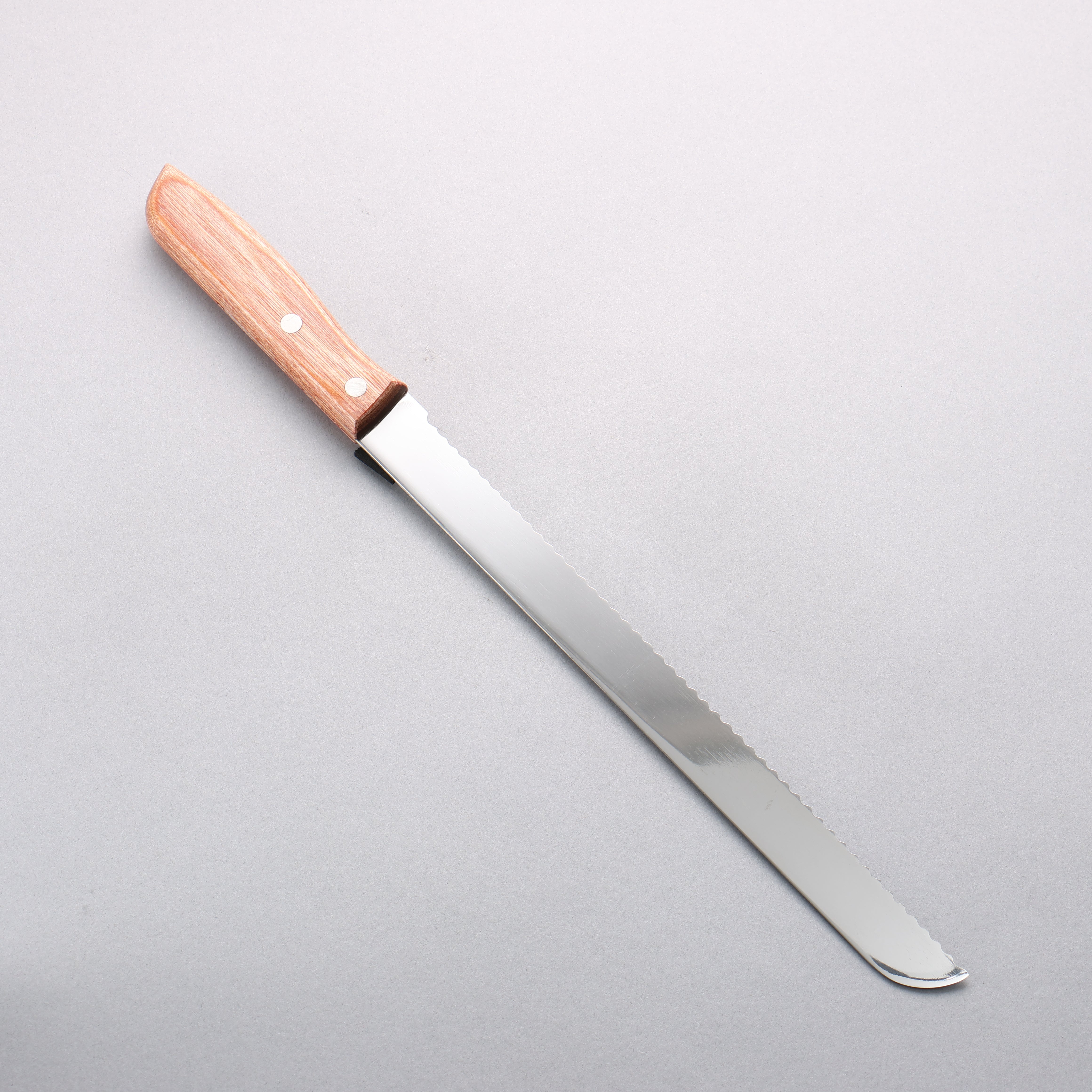 Kanetsune 555 Series DSR-1K6 Bread Slicer 250mm Red Pakka wood Handle - Seisuke Knife