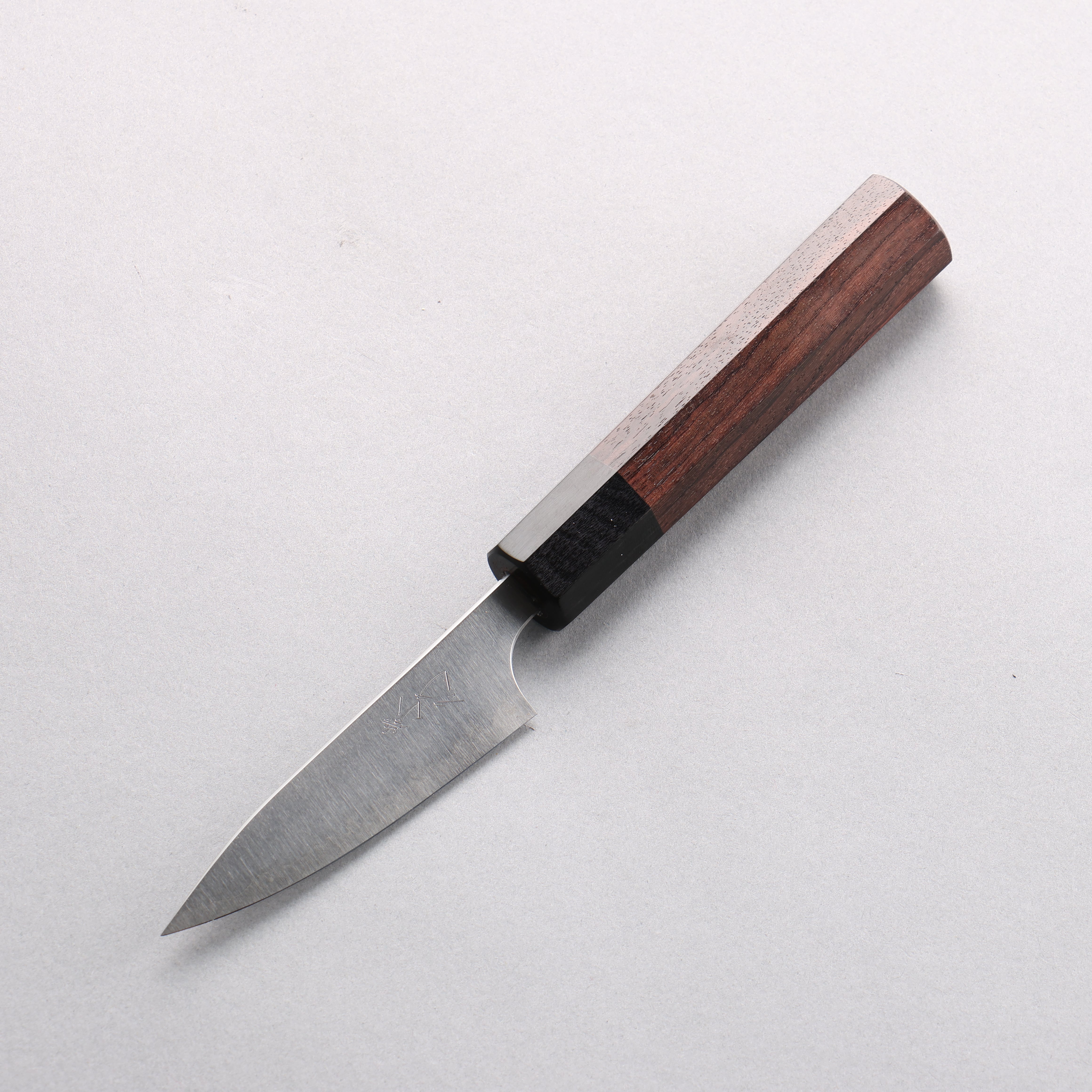Shibata Takayuki Koutetsu Blue Super Petty-Utility 80mm Rosewood Handle - Seisuke Knife