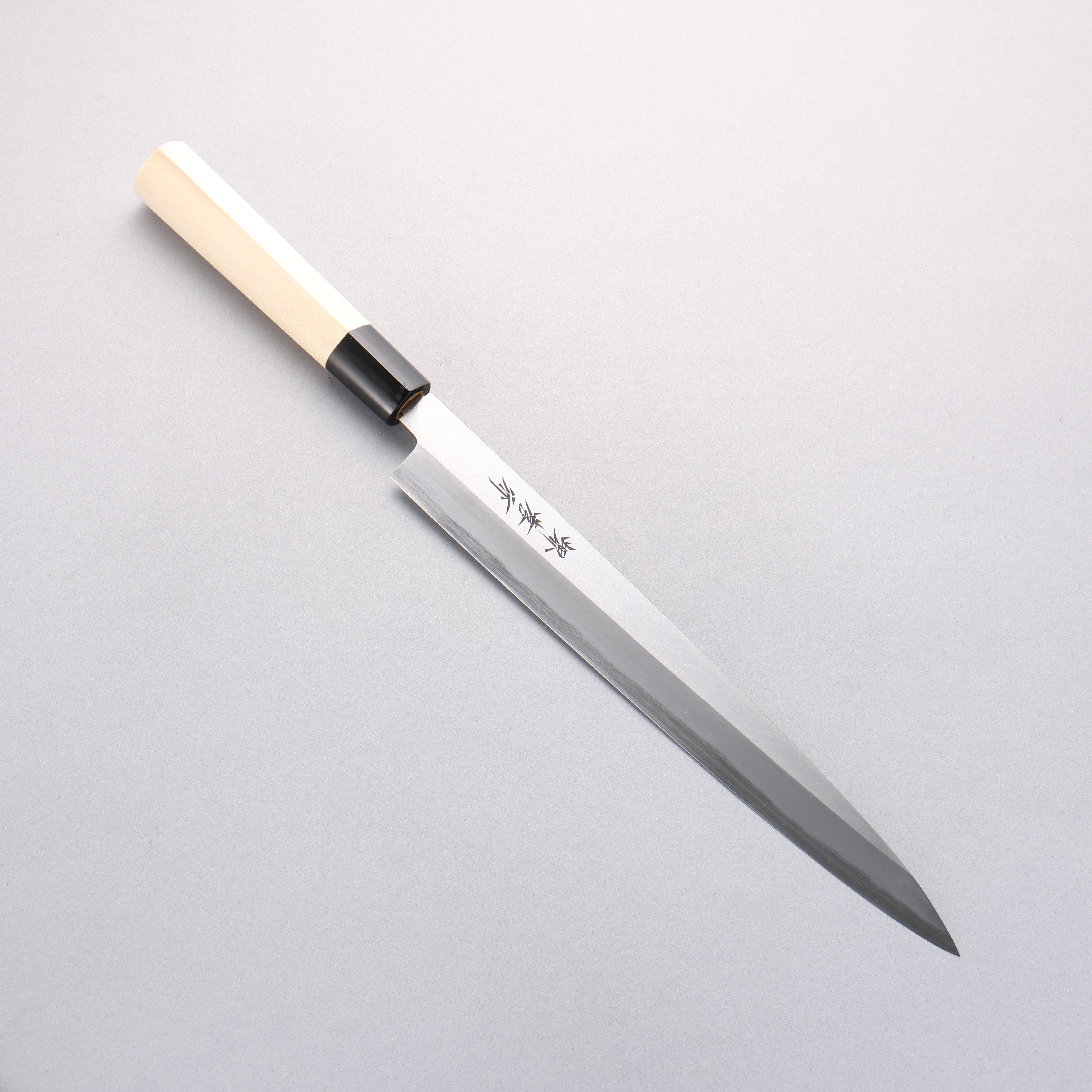 Sakai Takayuki Kasumitogi White Steel Yanagiba Magnolia Handle - Seisuke Knife