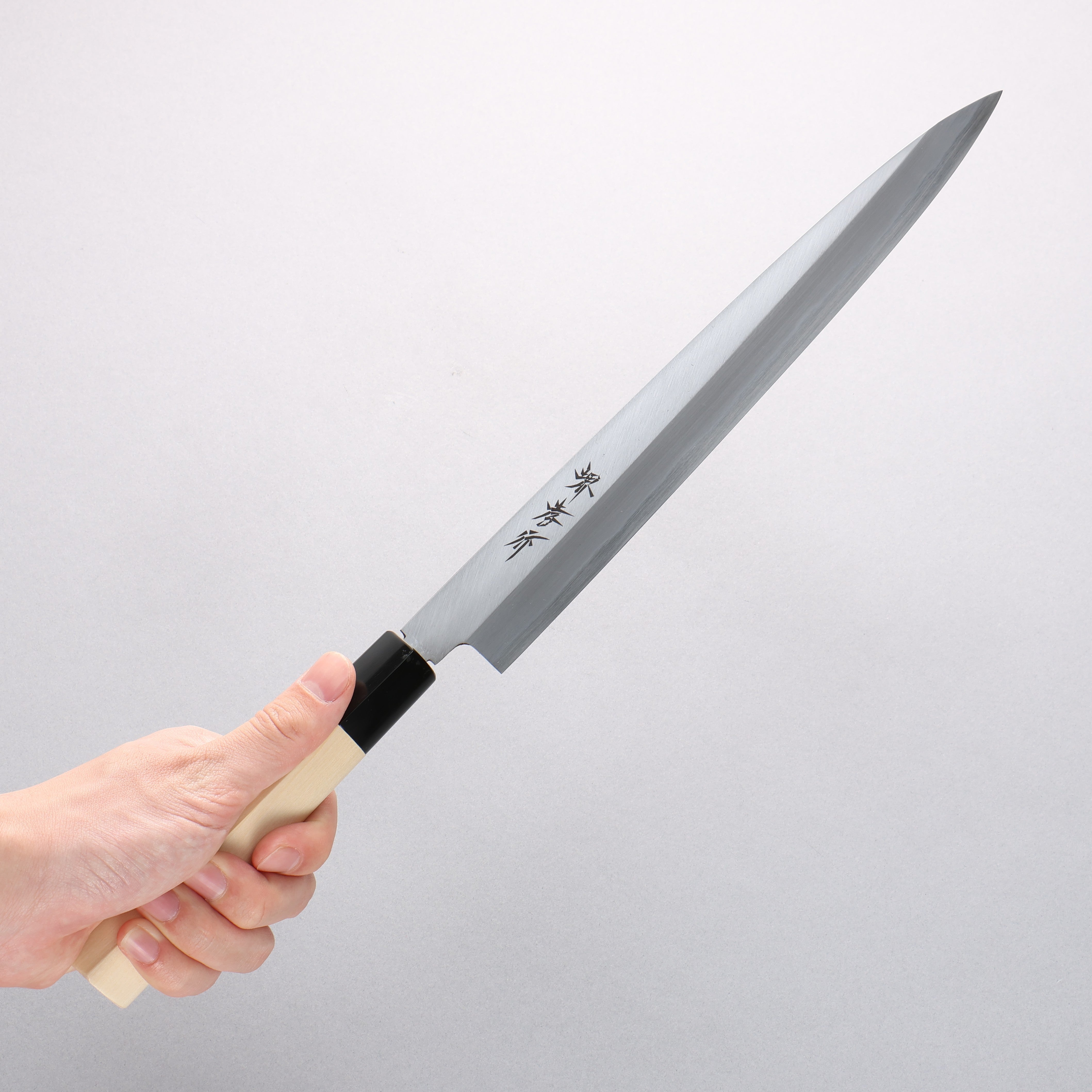 Sakai Takayuki Kasumitogi White Steel Yanagiba Magnolia Handle - Seisuke Knife