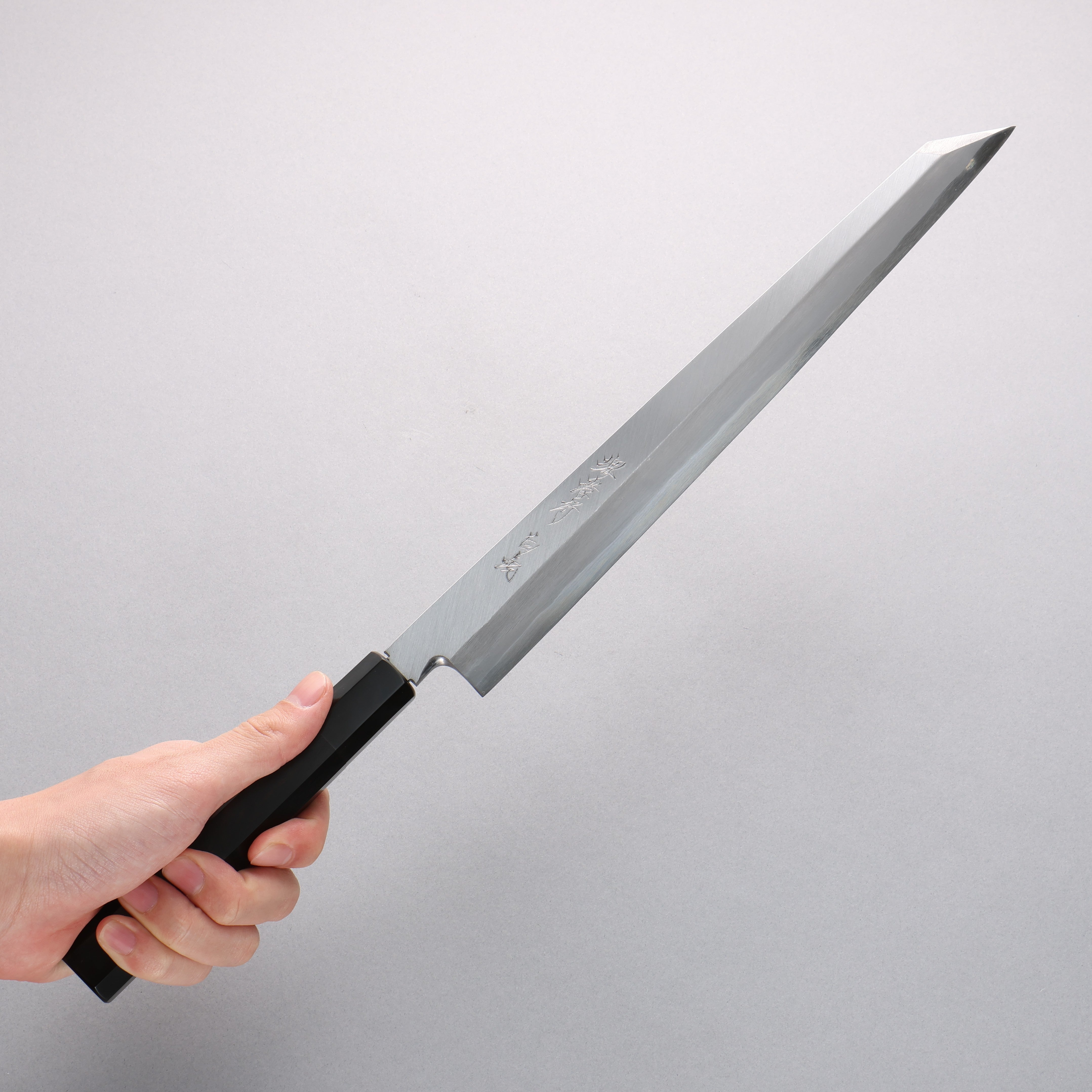 Sakai Takayuki Byakko White Steel No.1 Kiritsuke Yanagiba 300mm Ebony Wood Handle with Sheath - Seisuke Knife