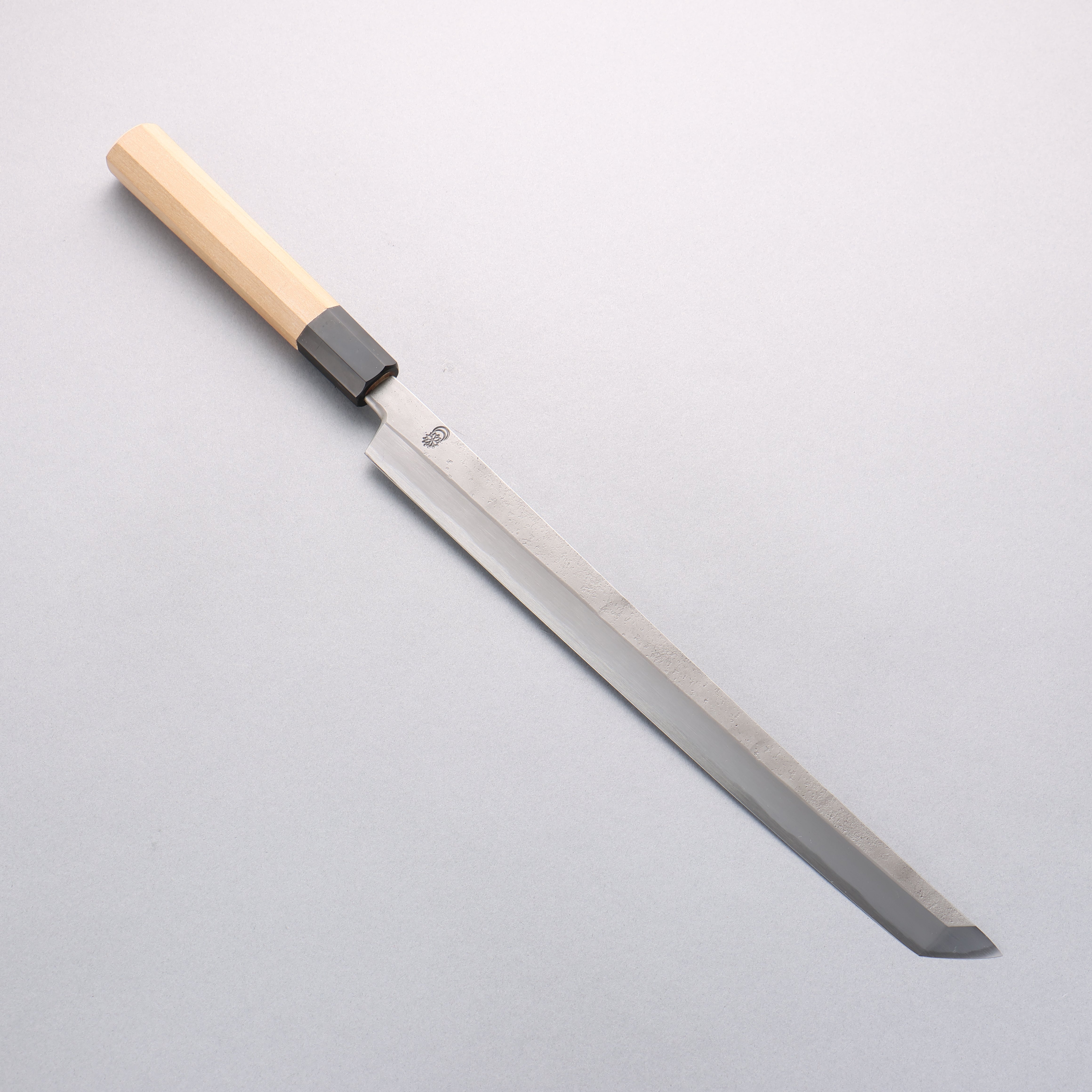 Kikuzuki White Steel No.2 Nashiji Sakimaru Takohiki 300mm Magnolia Handle - Seisuke Knife