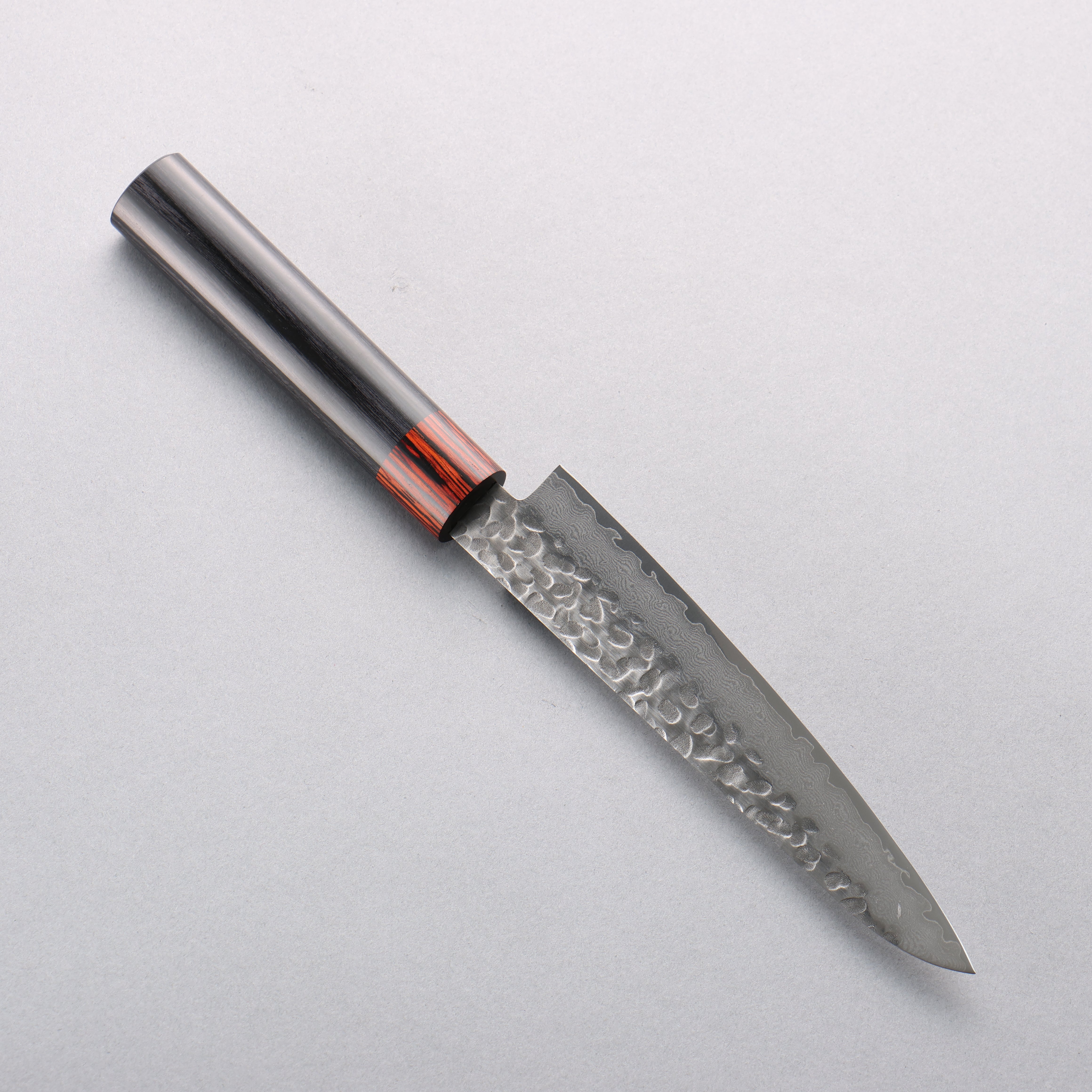 Seisuke VG10 33 Layer Hammered Damascus Petty-Utility 150mm Black Pakkawood Handle - Seisuke Knife