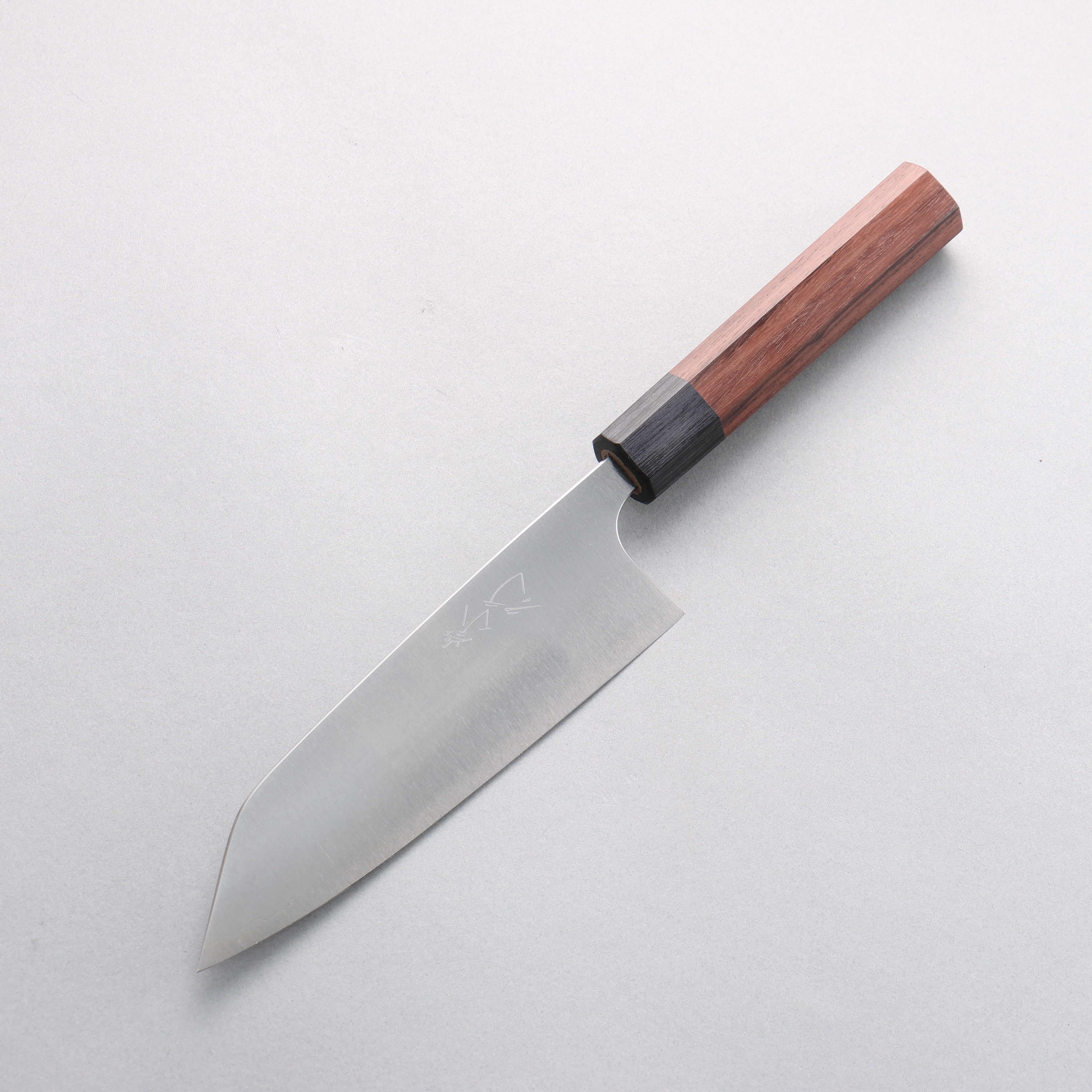 Shibata Takayuki Koutetsu Blue Super Santoku 165mm Shitan Handle - Seisuke Knife