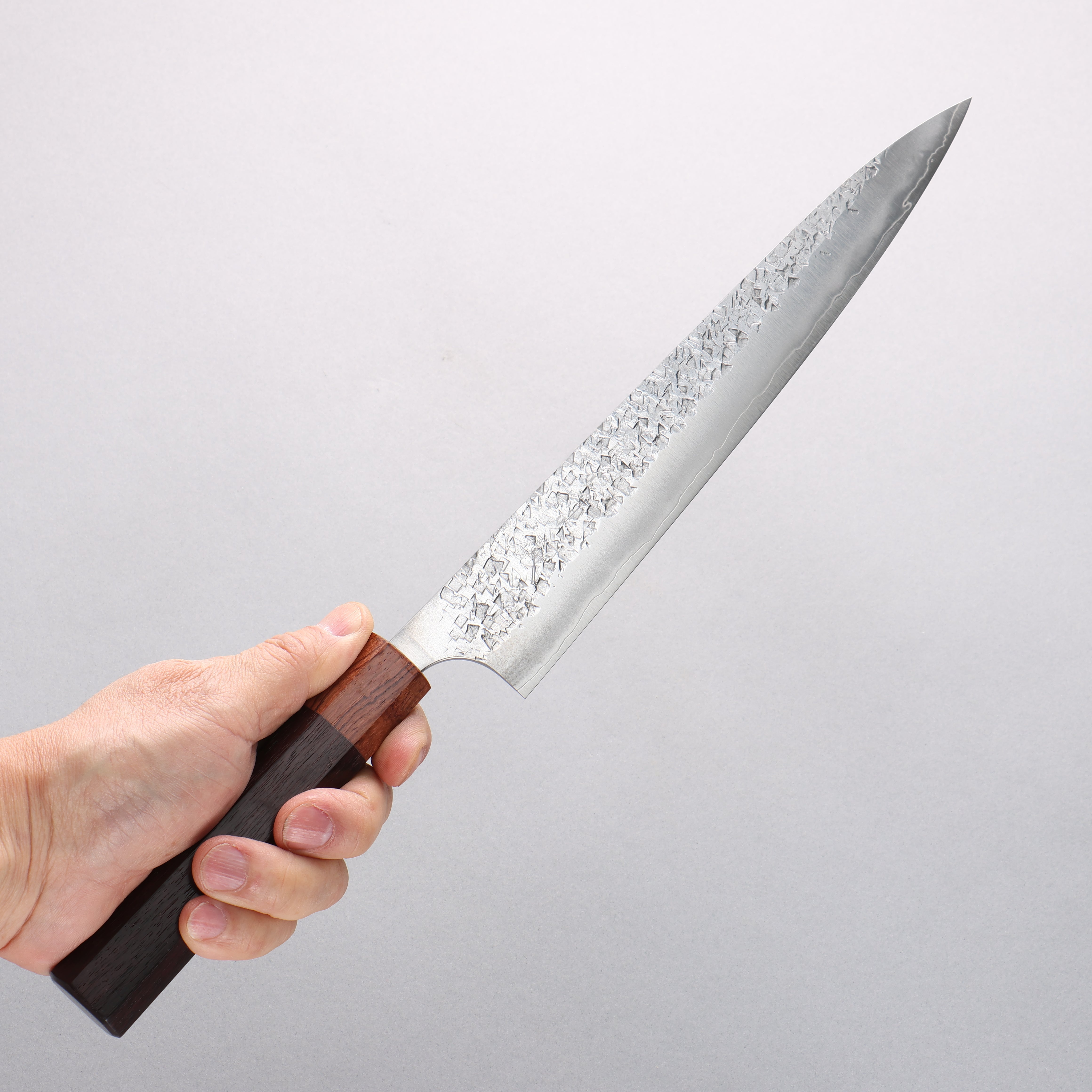 Yu Kurosaki Shizuku SG2 Hammered Sujihiki 240mm Honduras Handle - Seisuke Knife