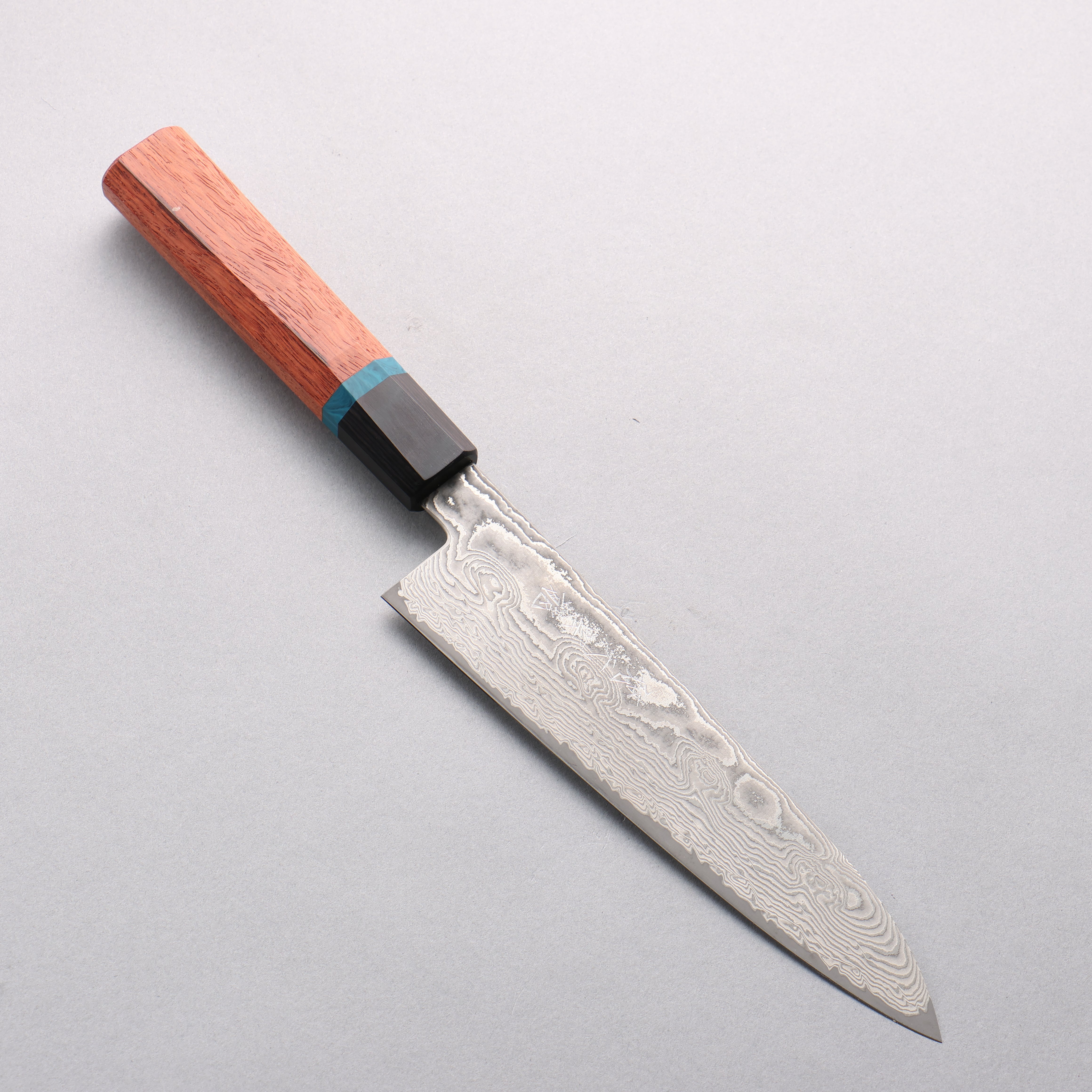 Ryusen Bonten Unryu Kai VG10 63 Layer Damascus Gyuto 180mm Chinese Quince Handle - Seisuke Knife