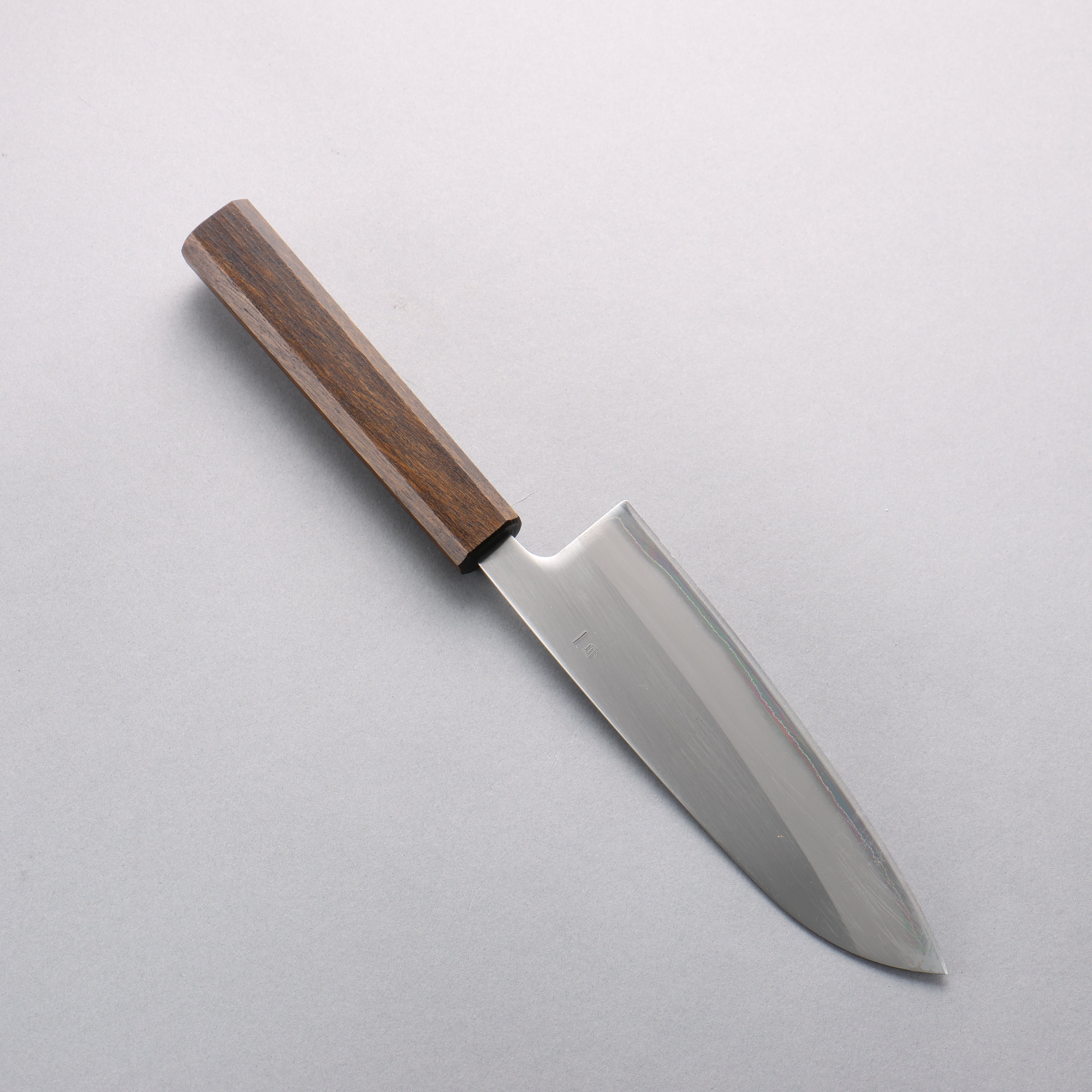Oul White Steel No.1 Santoku 165mm Burnt Oak Handle - Seisuke Knife