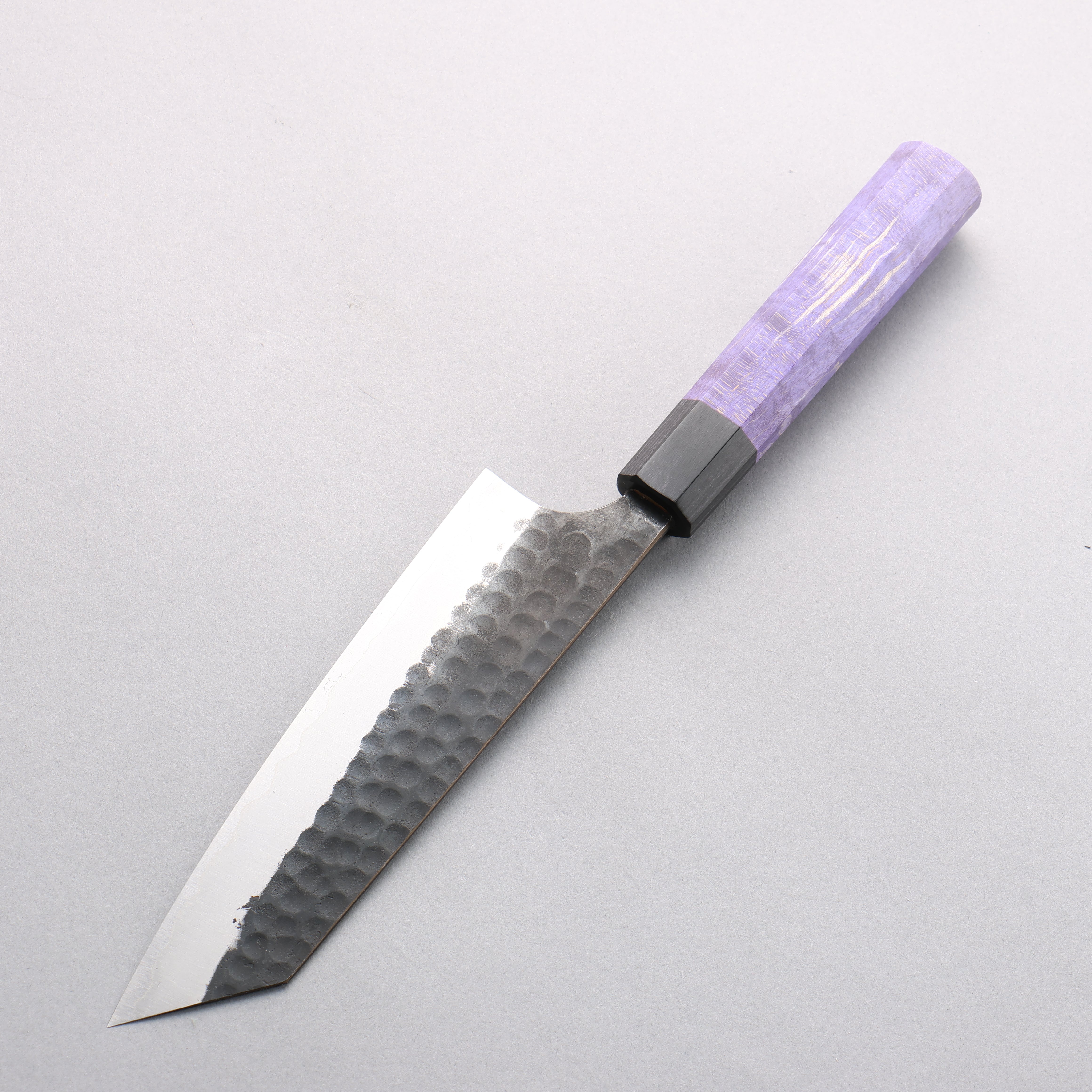 Anryu Blue Super Black Finished Bunka 165mm Purple Stabilized Wood Handle - Seisuke Knife