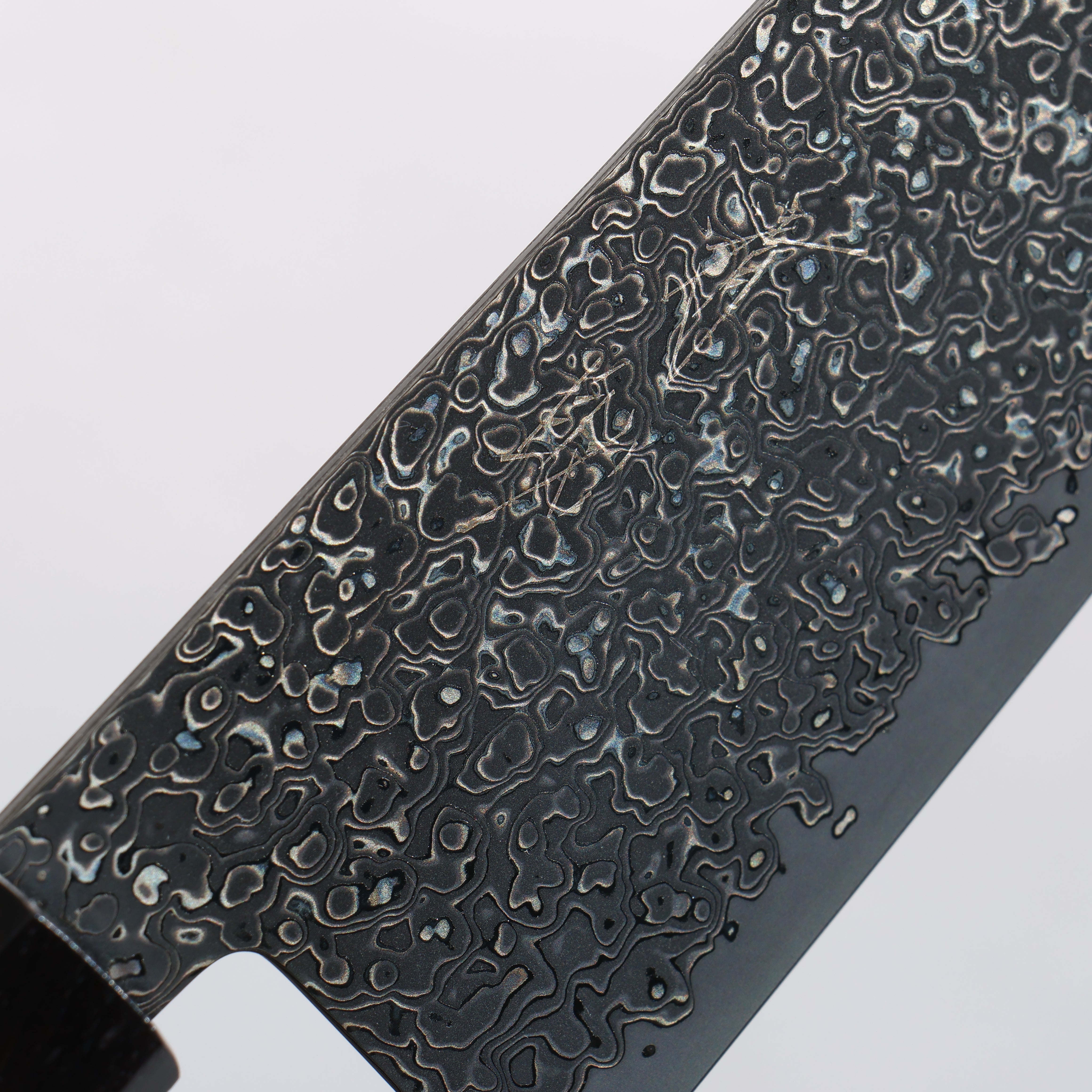 Seisuke SG2 Black Damascus Migaki Gyuto 240mm Ebony Wood Handle - Seisuke Knife