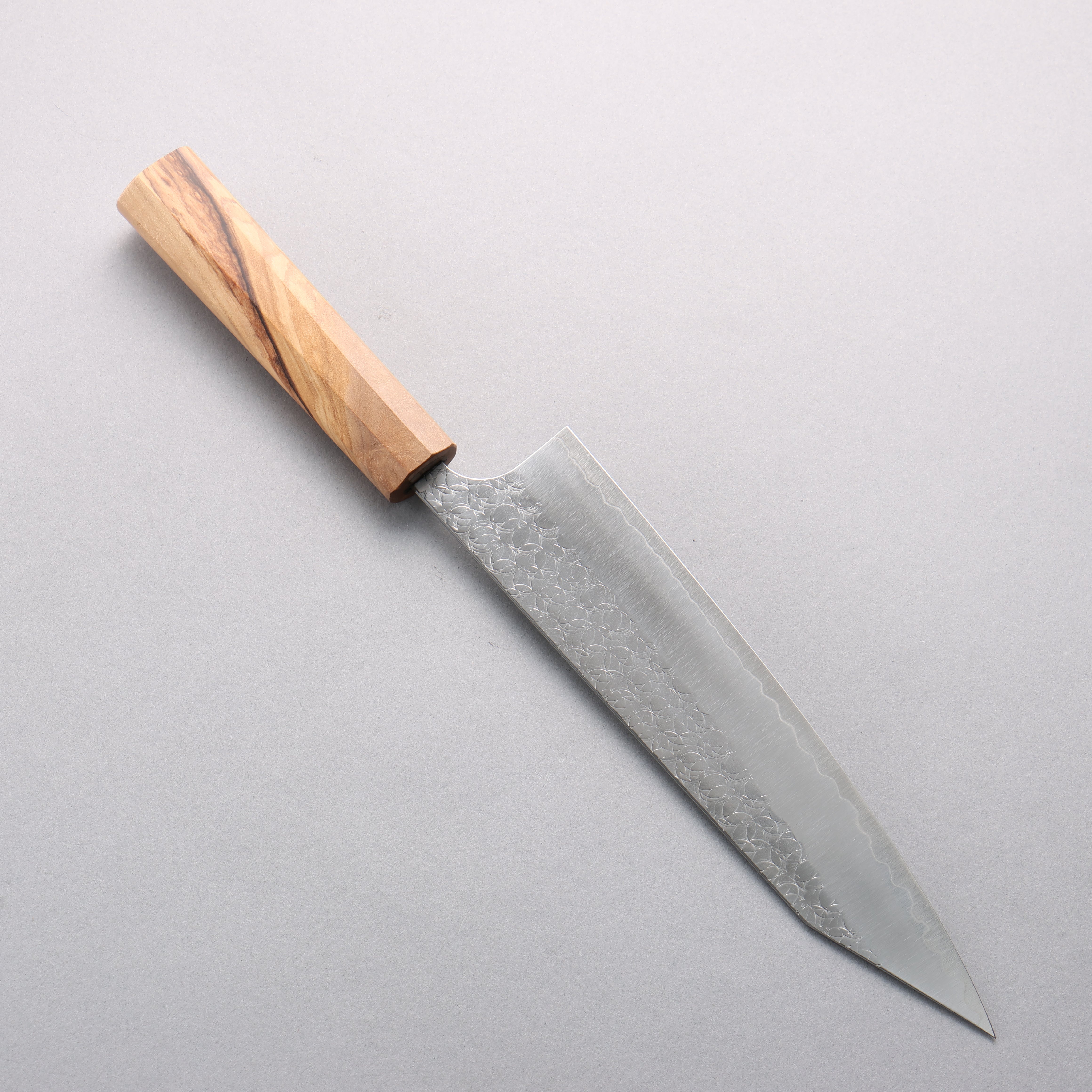 Yoshimi Kato Minamo SG2 Hammered Kiritsuke Gyuto 210mm Olive tree (V Shaped) Handle - Seisuke Knife