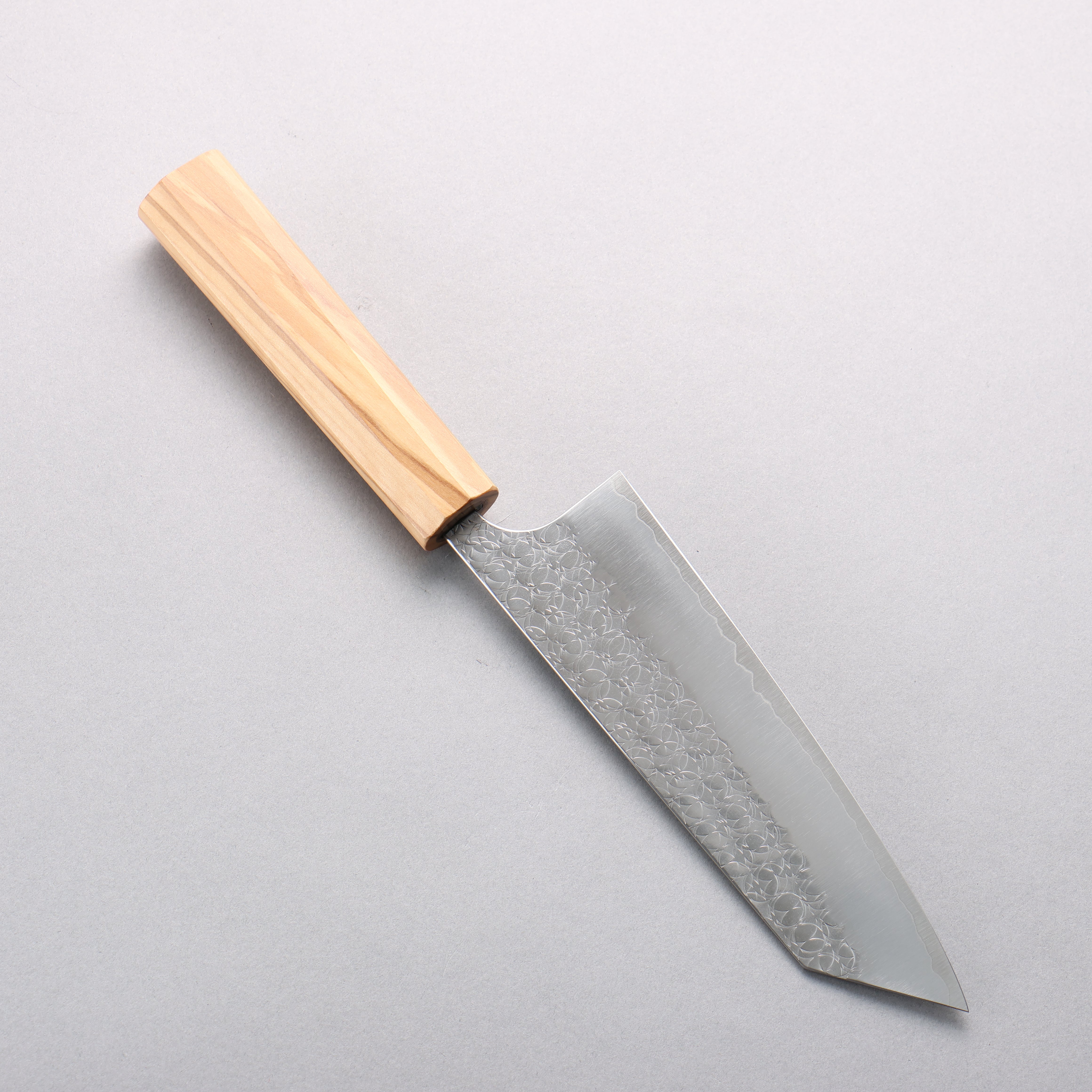 Yoshimi Kato Minamo SG2 Hammered Bunka 170mm Olive tree (V Shaped) Handle - Seisuke Knife